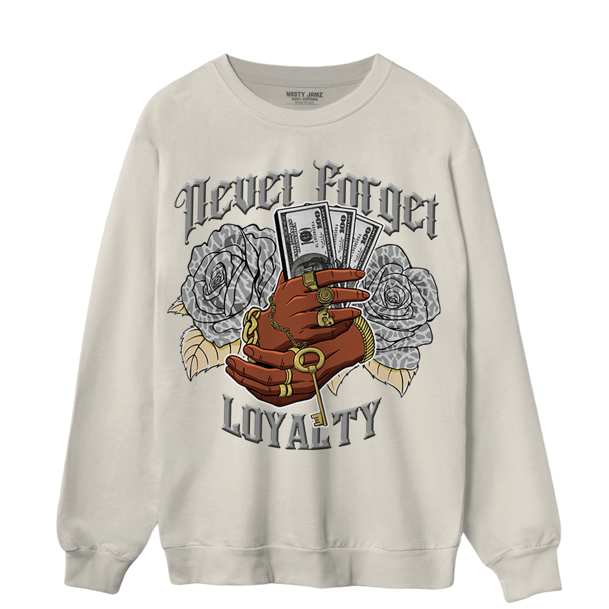Craft Ivory 3s Sweatshirt Match Never Forget Loyalty - NastyJamz