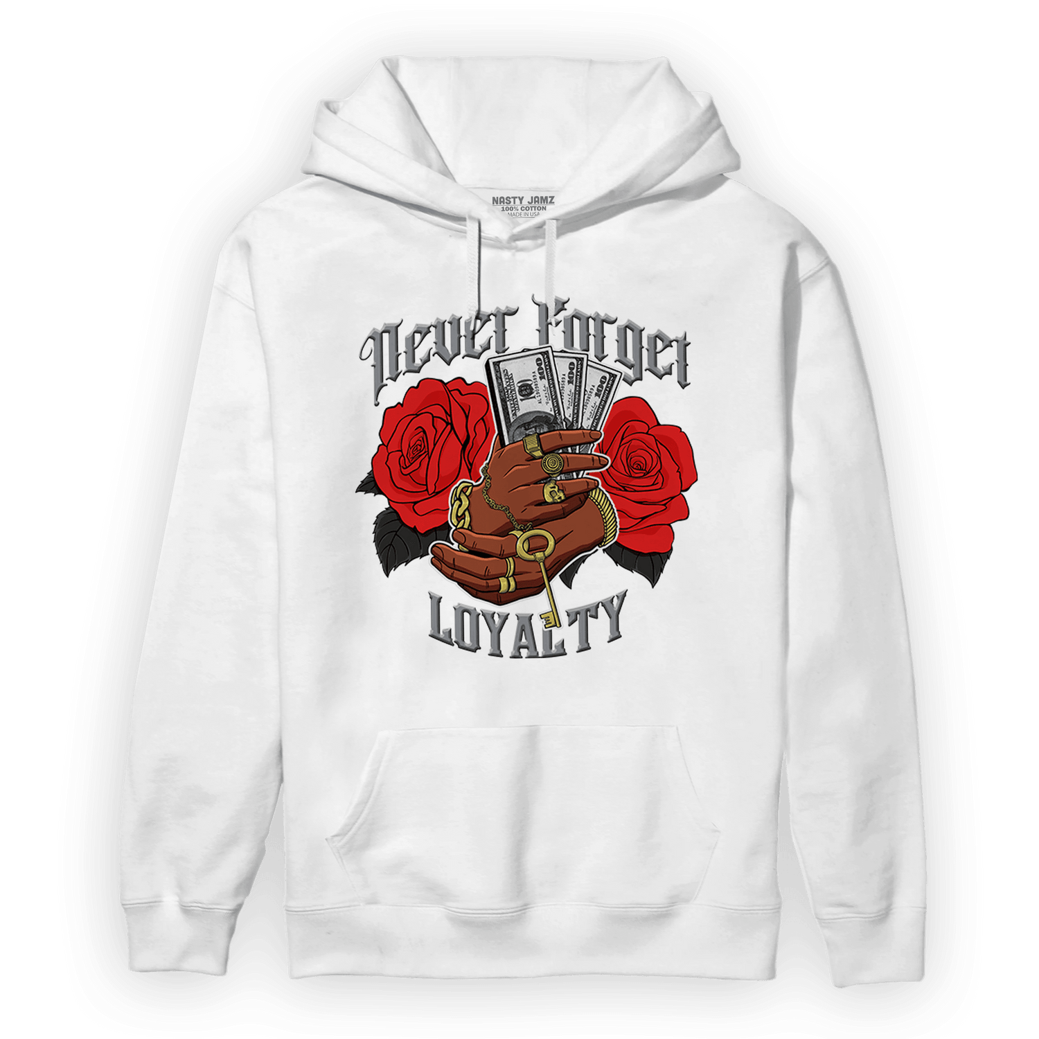Bred Reimagined 4s Hoodie Match Never Forget Loyalty - NastyJamz