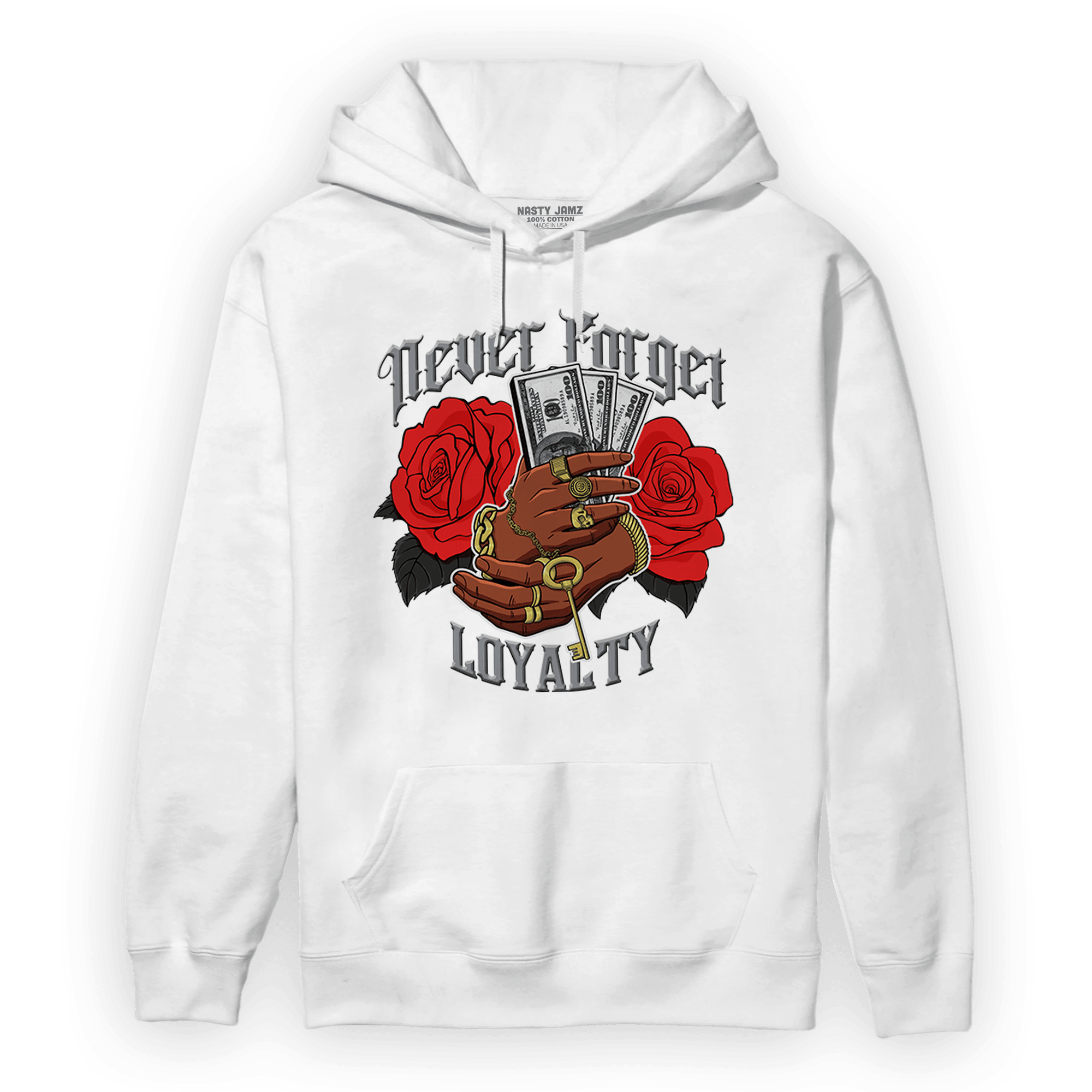 Bred Reimagined 4s Hoodie Match Never Forget Loyalty - NastyJamz