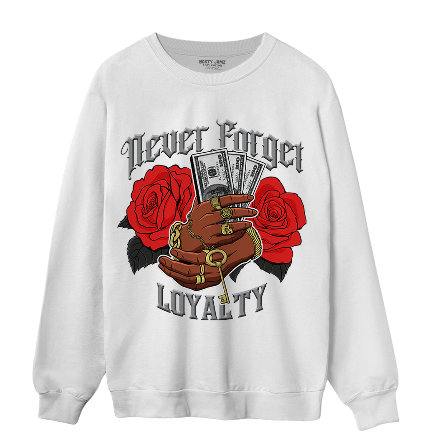 Bred Reimagined 4s Sweatshirt Match Never Forget Loyalty - NastyJamz