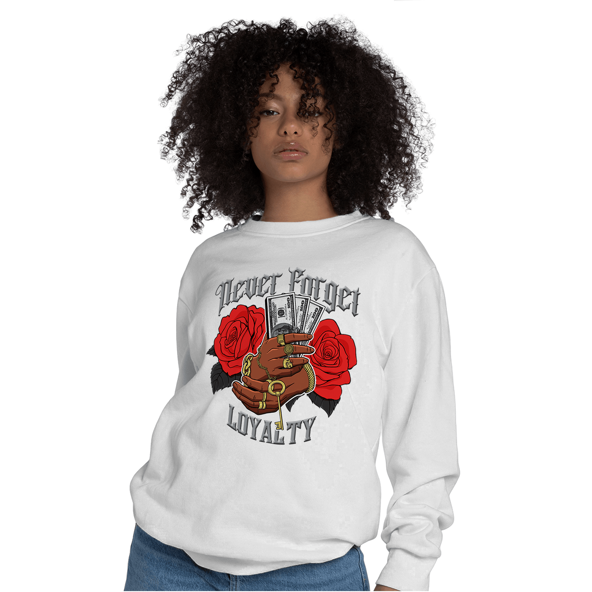 Bred Reimagined 4s Sweatshirt Match Never Forget Loyalty - NastyJamz