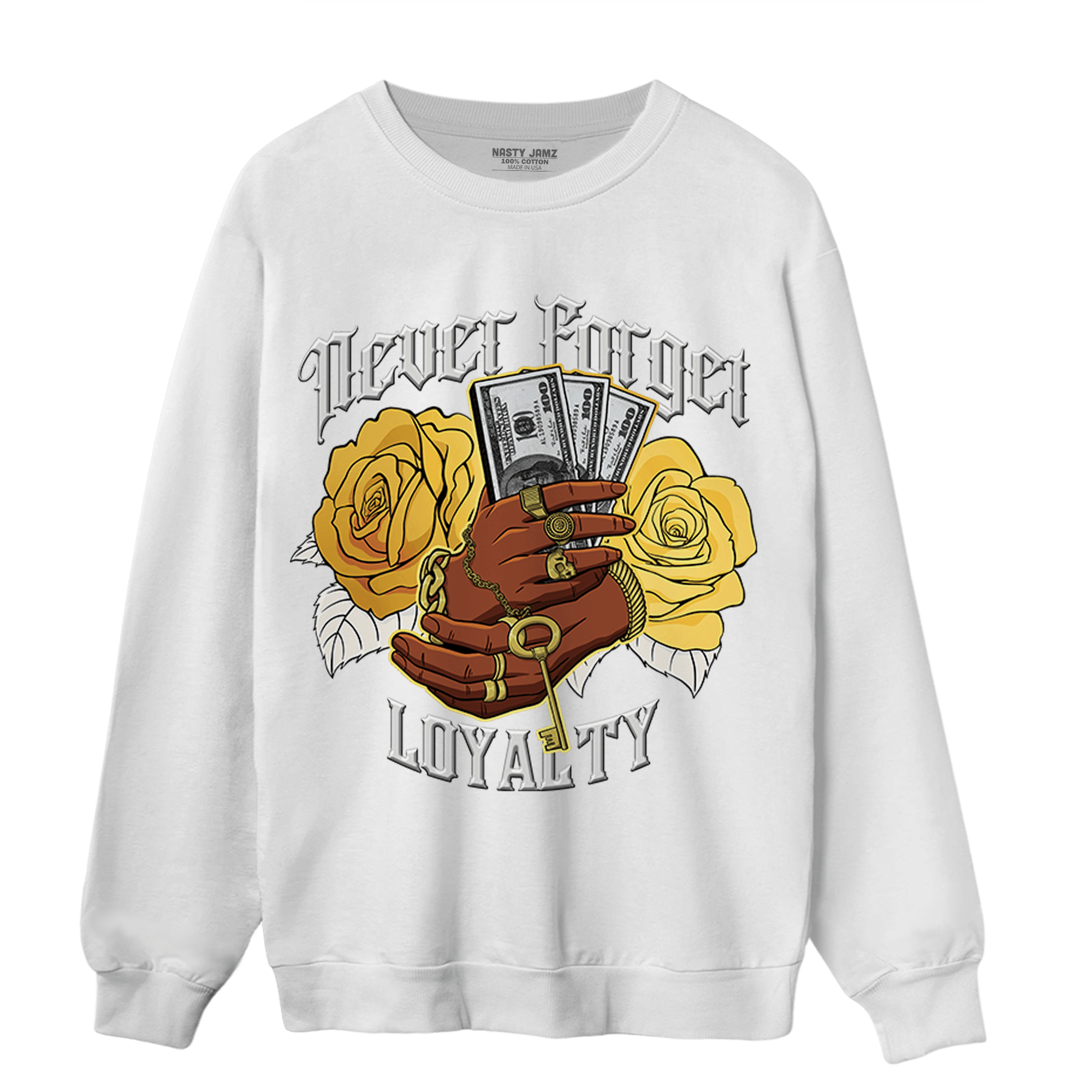 Sail 4s Sweatshirt Match Never Forget Loyalty - NastyJamz