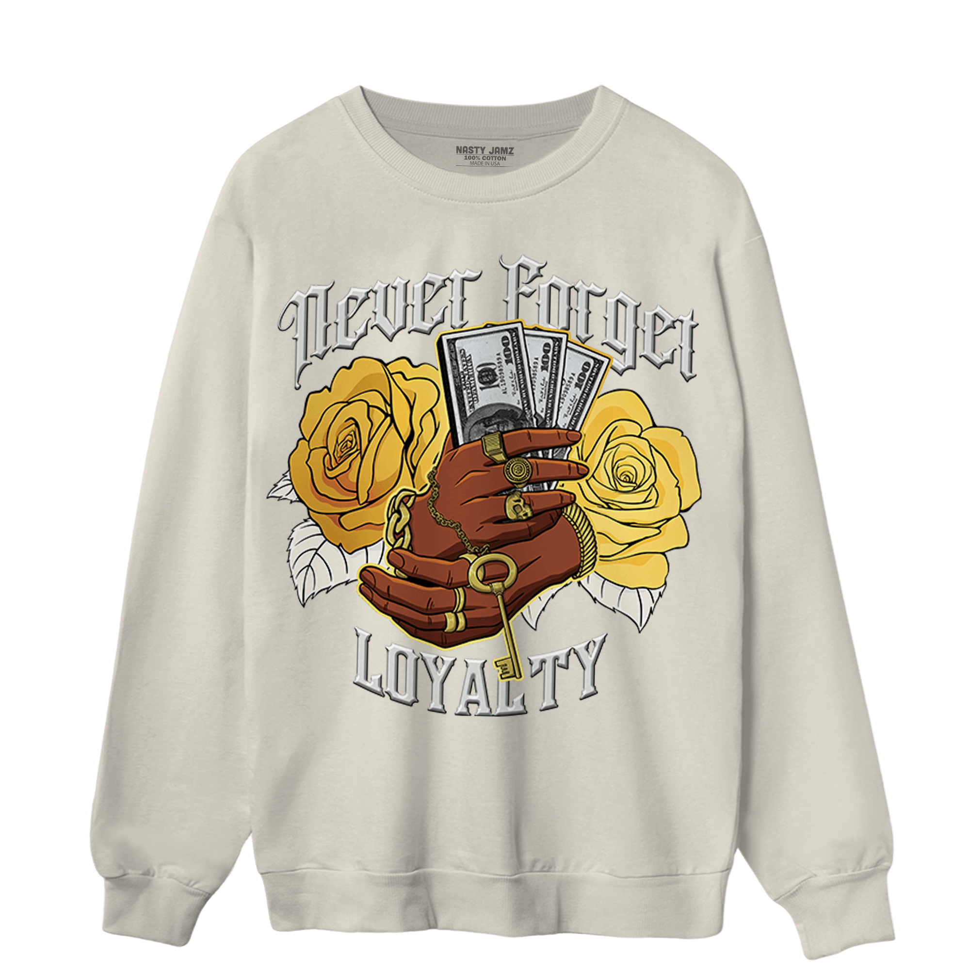 Sail 4s Sweatshirt Match Never Forget Loyalty - NastyJamz