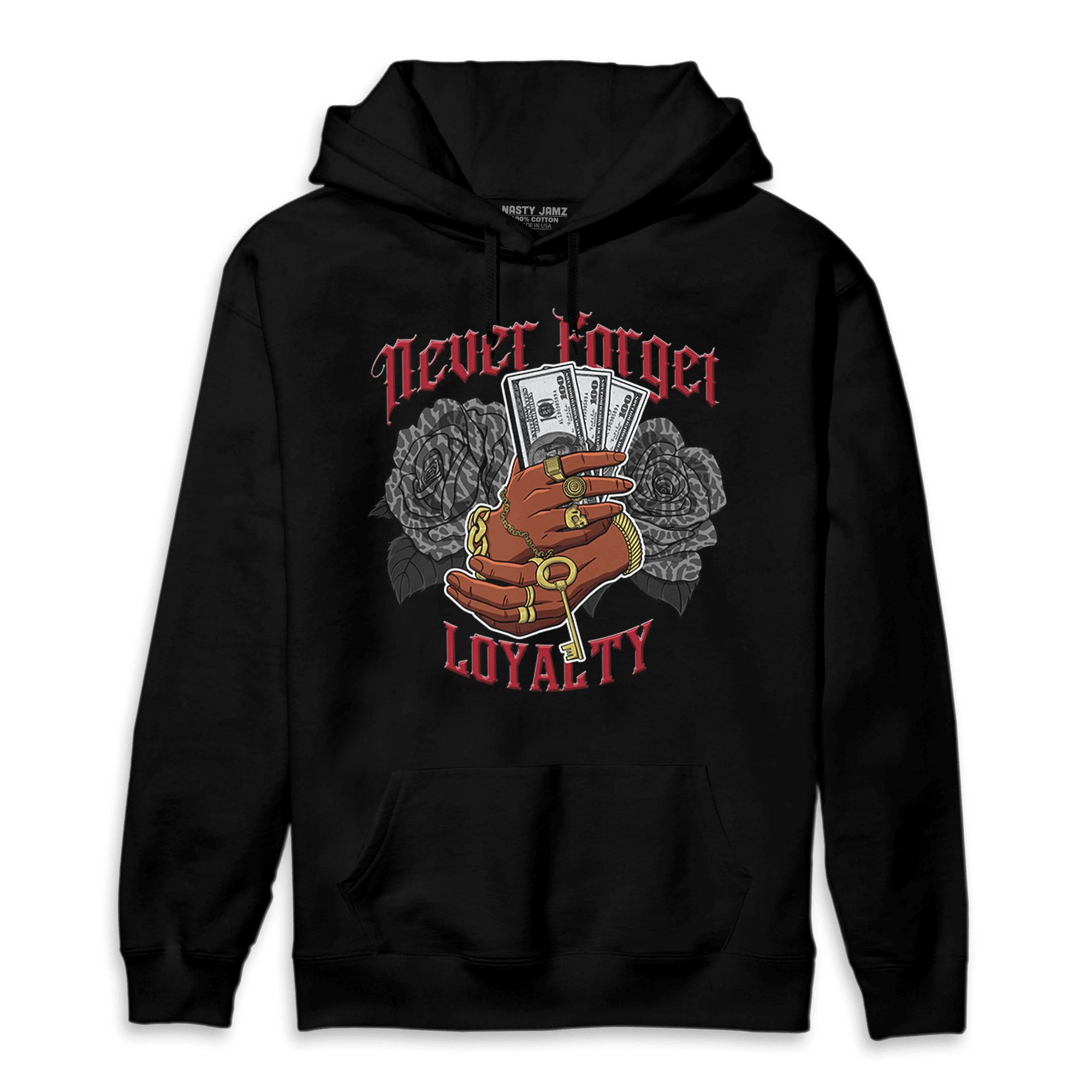 Spizike Low Bred Hoodie Match Never Forget Loyalty - NastyJamz