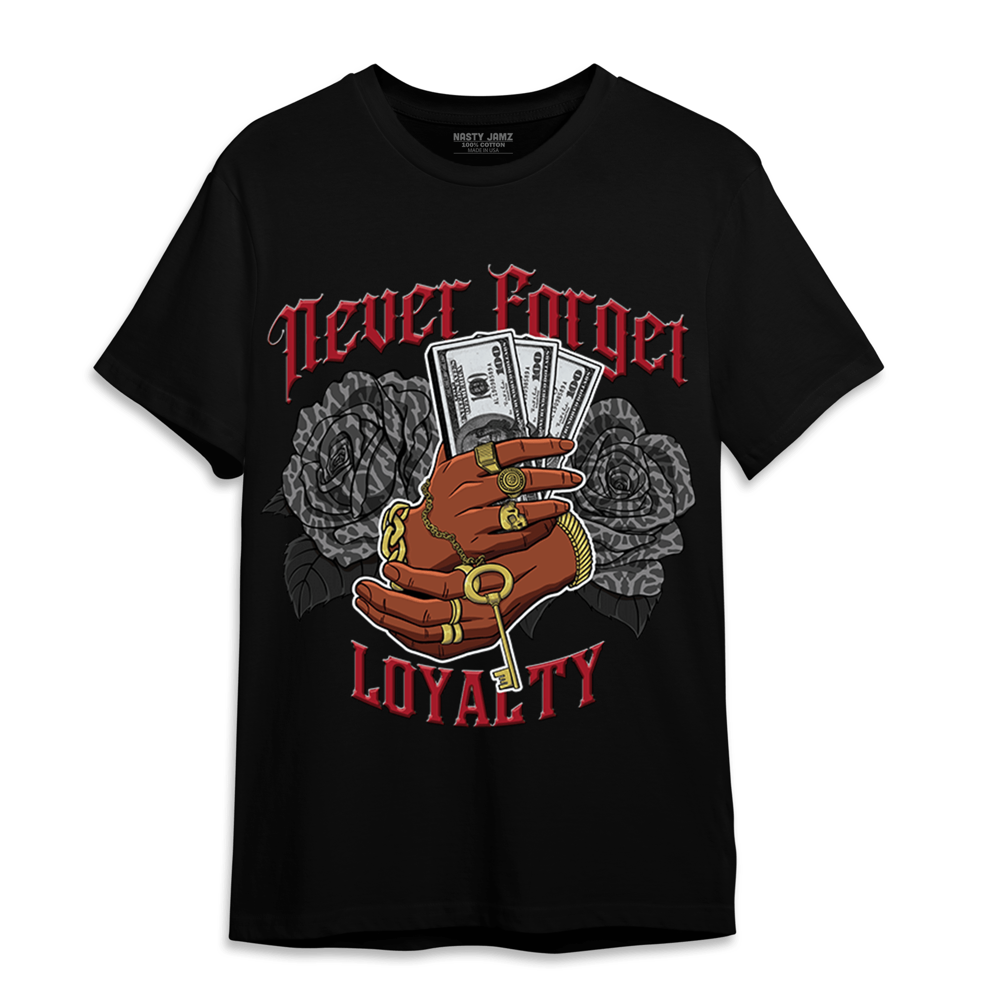 Spizike Low Bred T Shirt Match Never Forget Loyalty - NastyJamz