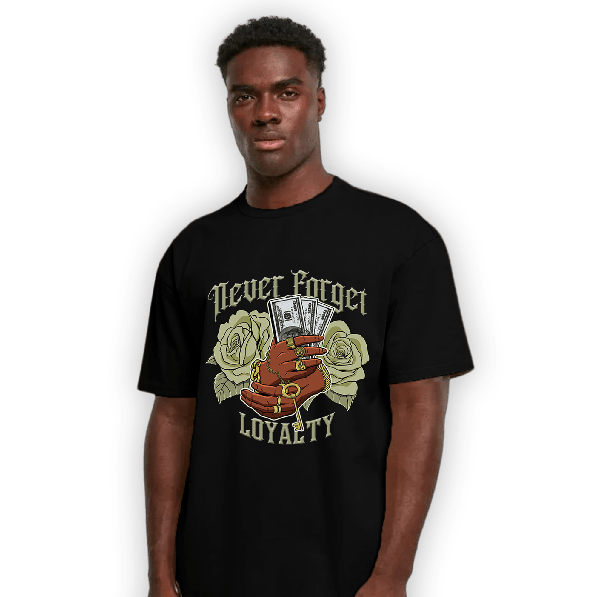 Yeezy Slide Resin T Shirt Match Never Forget Loyalty - NastyJamz