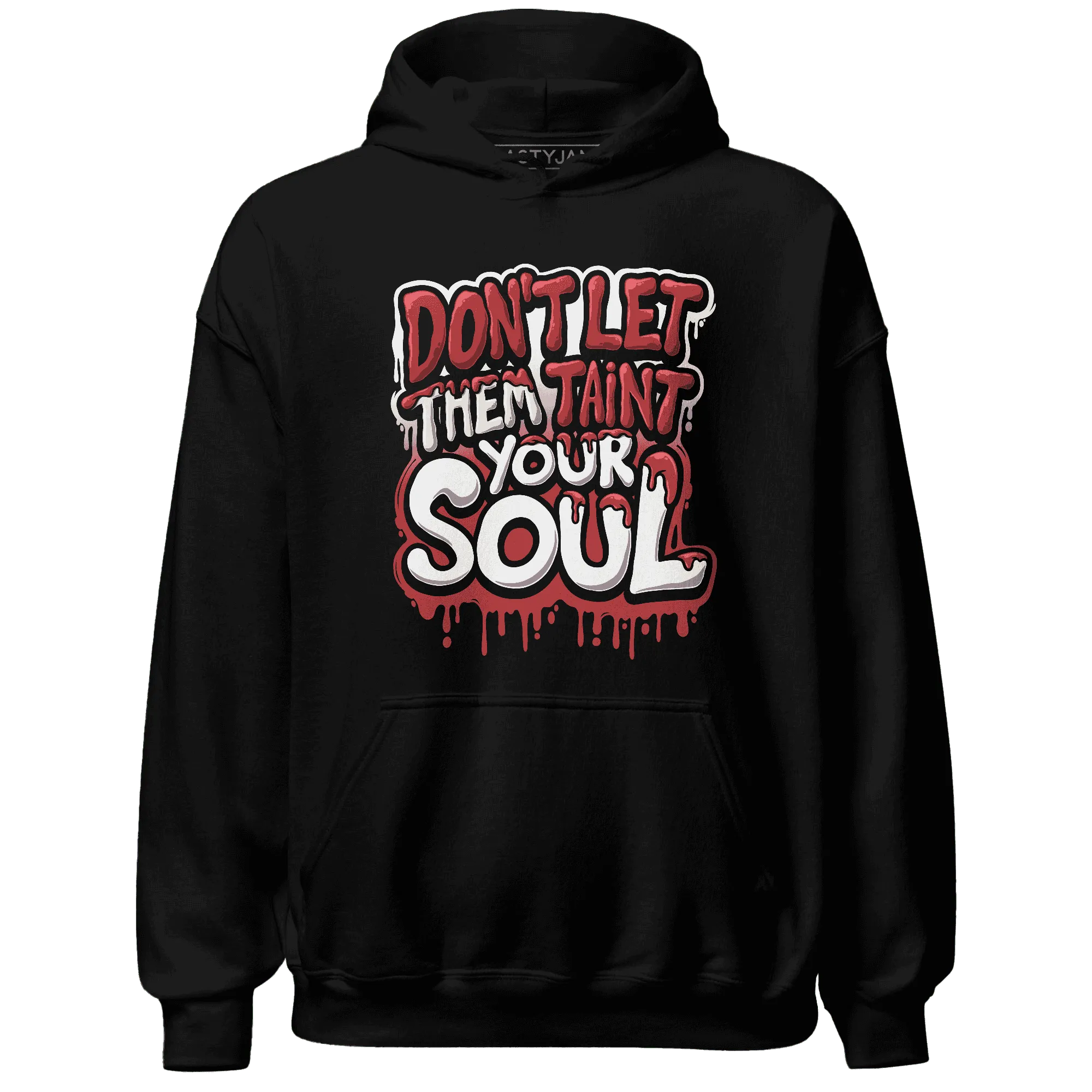 Black-Toe-Reimagined-Red-White-1s-NastyJamz-Hoodie-Match-Never-Taint-Your-Soul