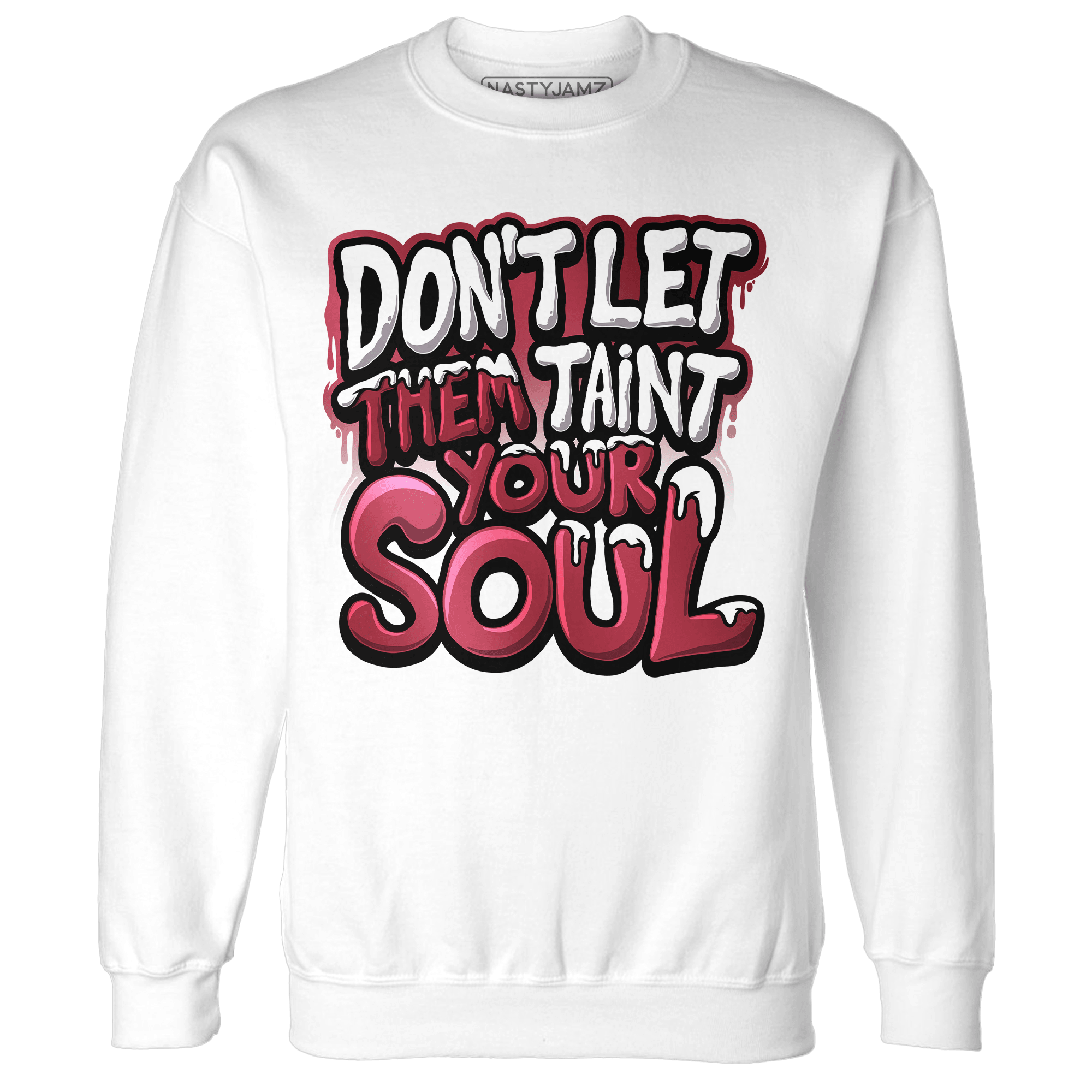 High 85 Metallic Burgundy 1s Sweatshirt Match Never Taint Your Soul - NastyJamz