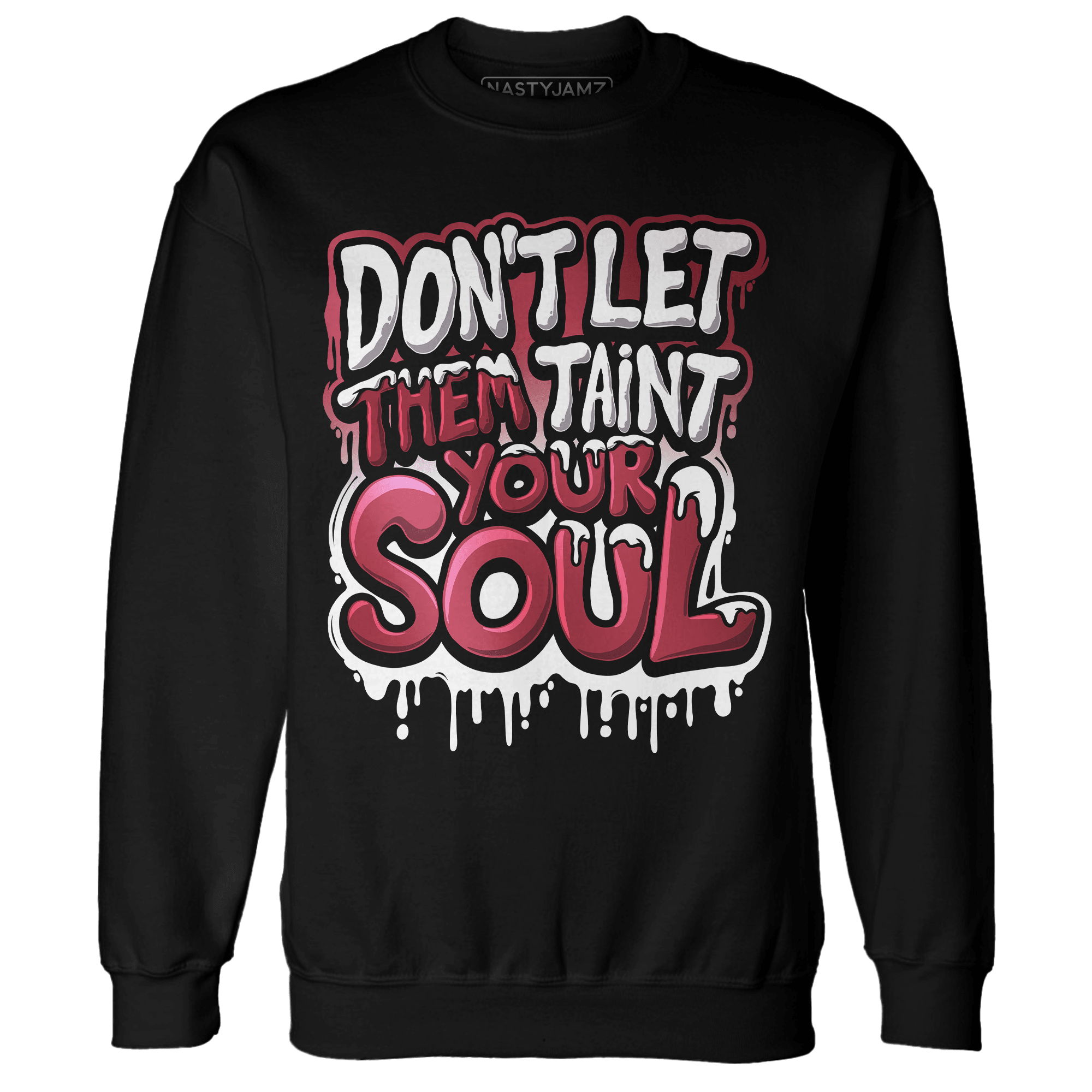 High 85 Metallic Burgundy 1s Sweatshirt Match Never Taint Your Soul - NastyJamz