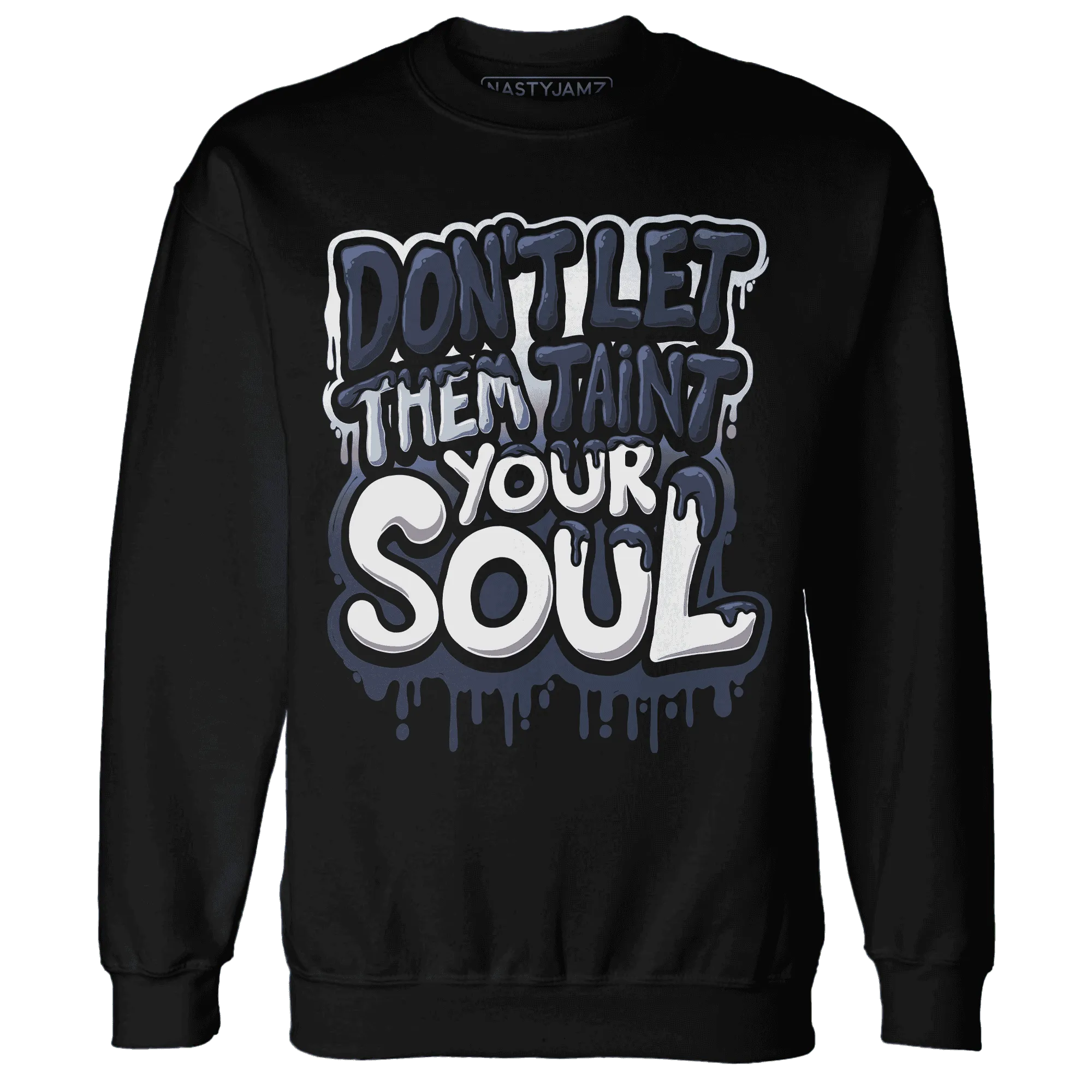 White-Navy-6s-Sweatshirt-Match-Never-Taint-Your-Soul