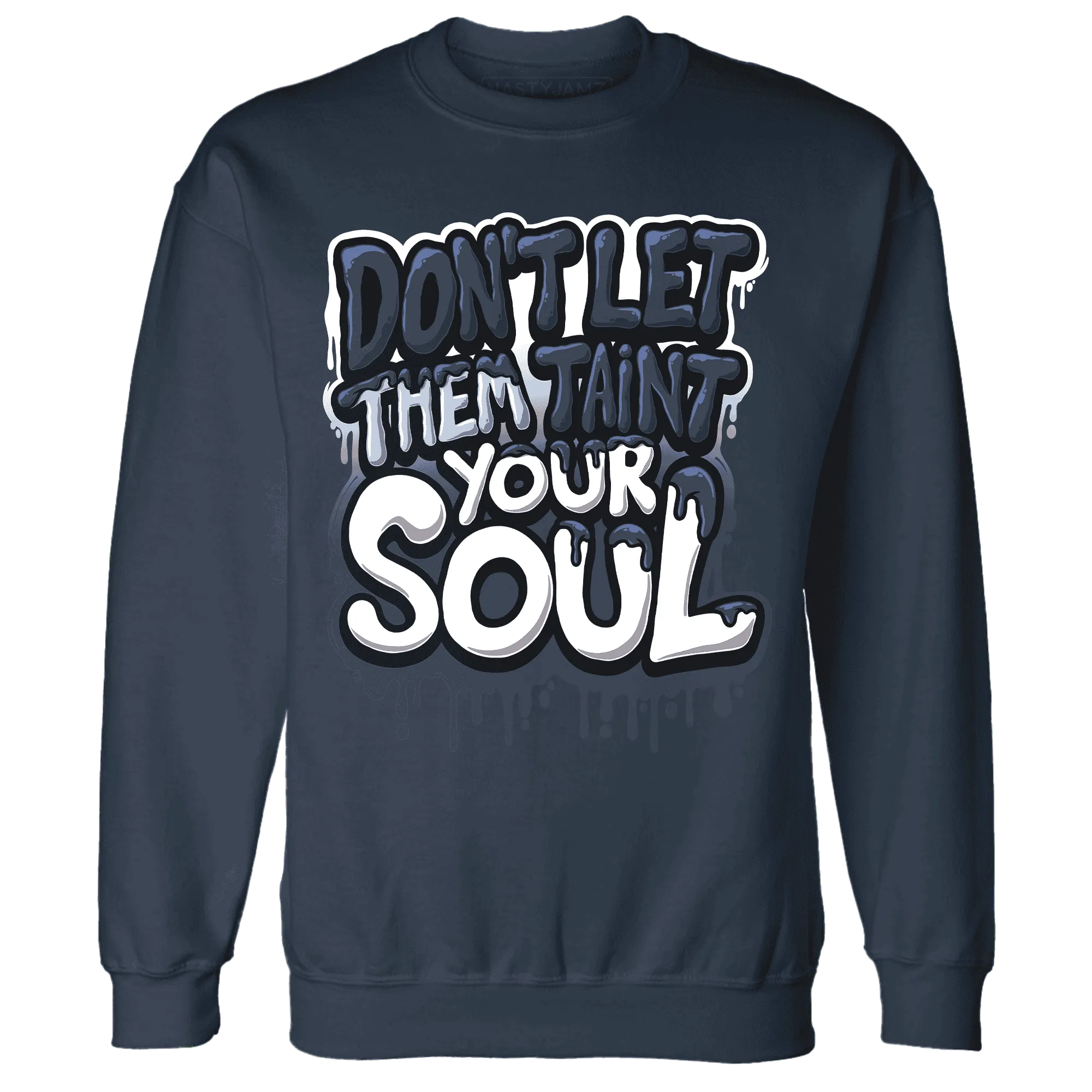 White-Navy-6s-Sweatshirt-Match-Never-Taint-Your-Soul