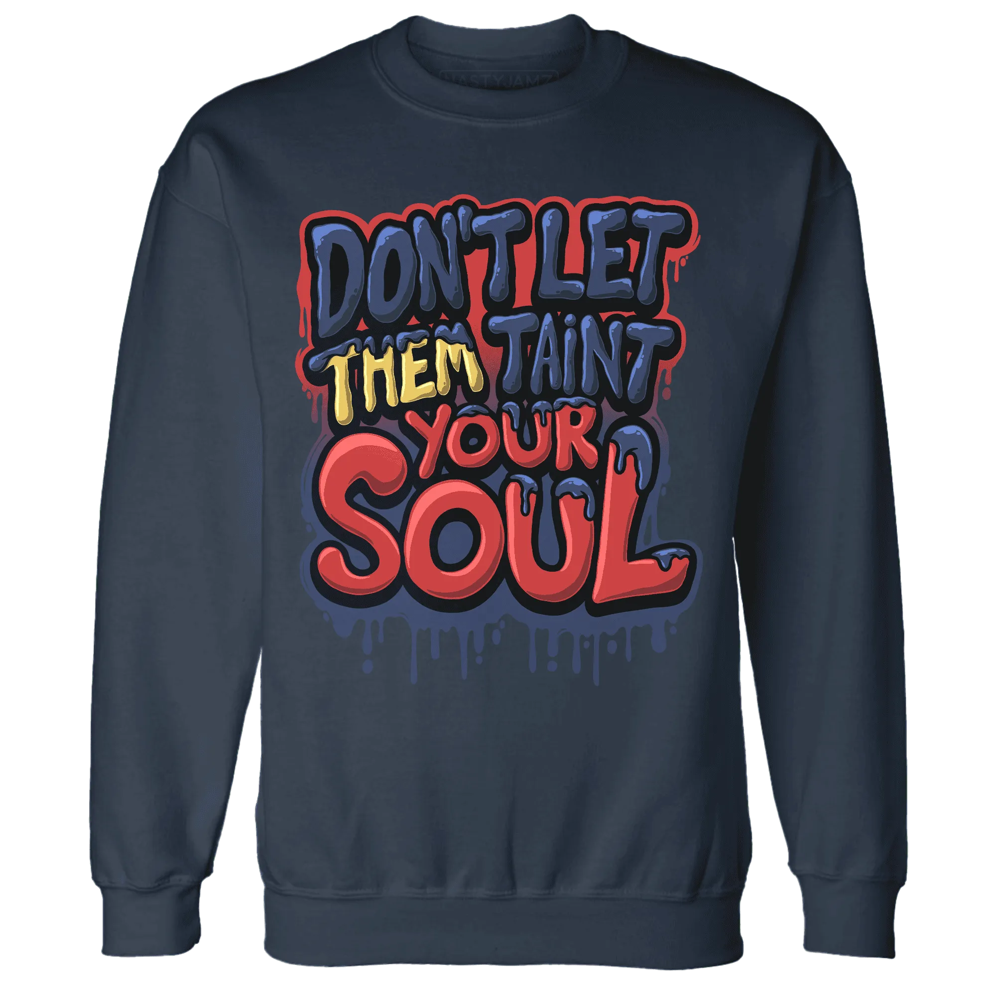 VaporMax-Air-Plus-Midnight-Navy-Gold-Black-NastyJamz-Sweatshirt-Match-Never-Taint-Your-Soul