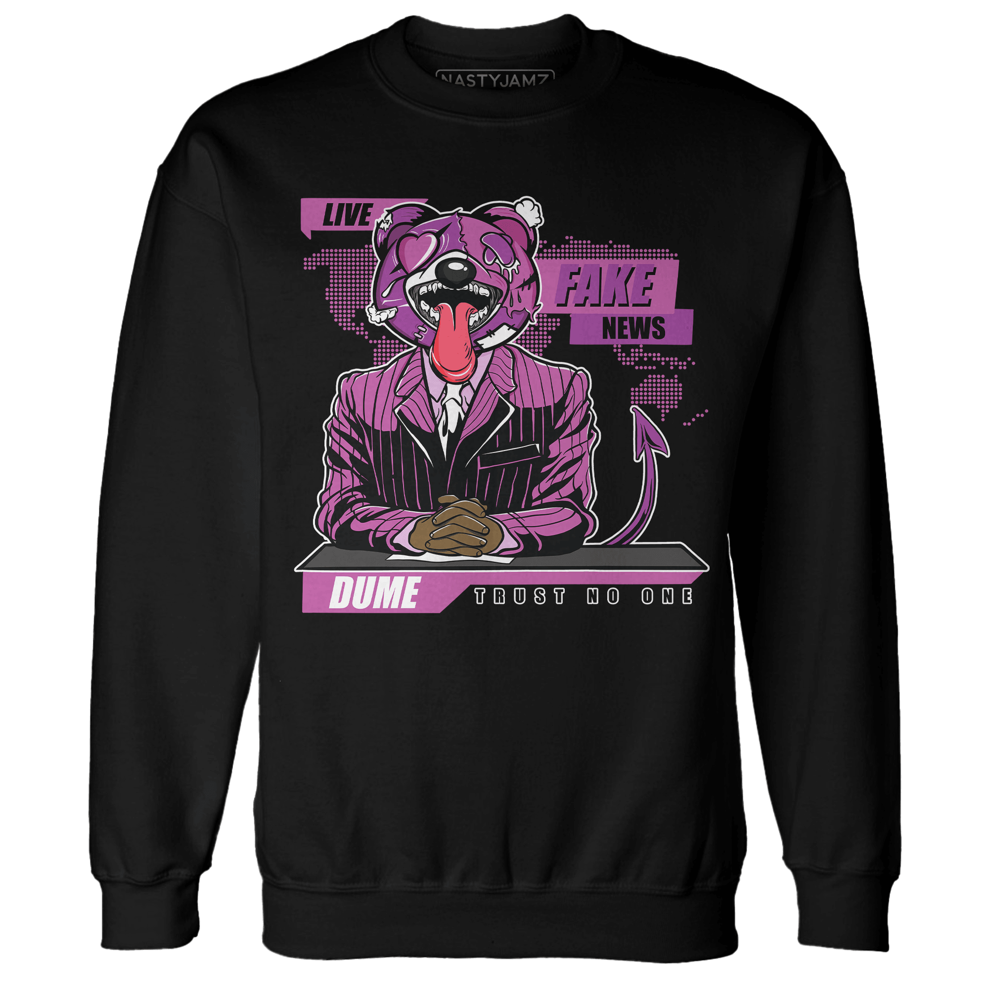 GS Hyper Violet 4s Sweatshirt Match News Presenter BER - NastyJamz