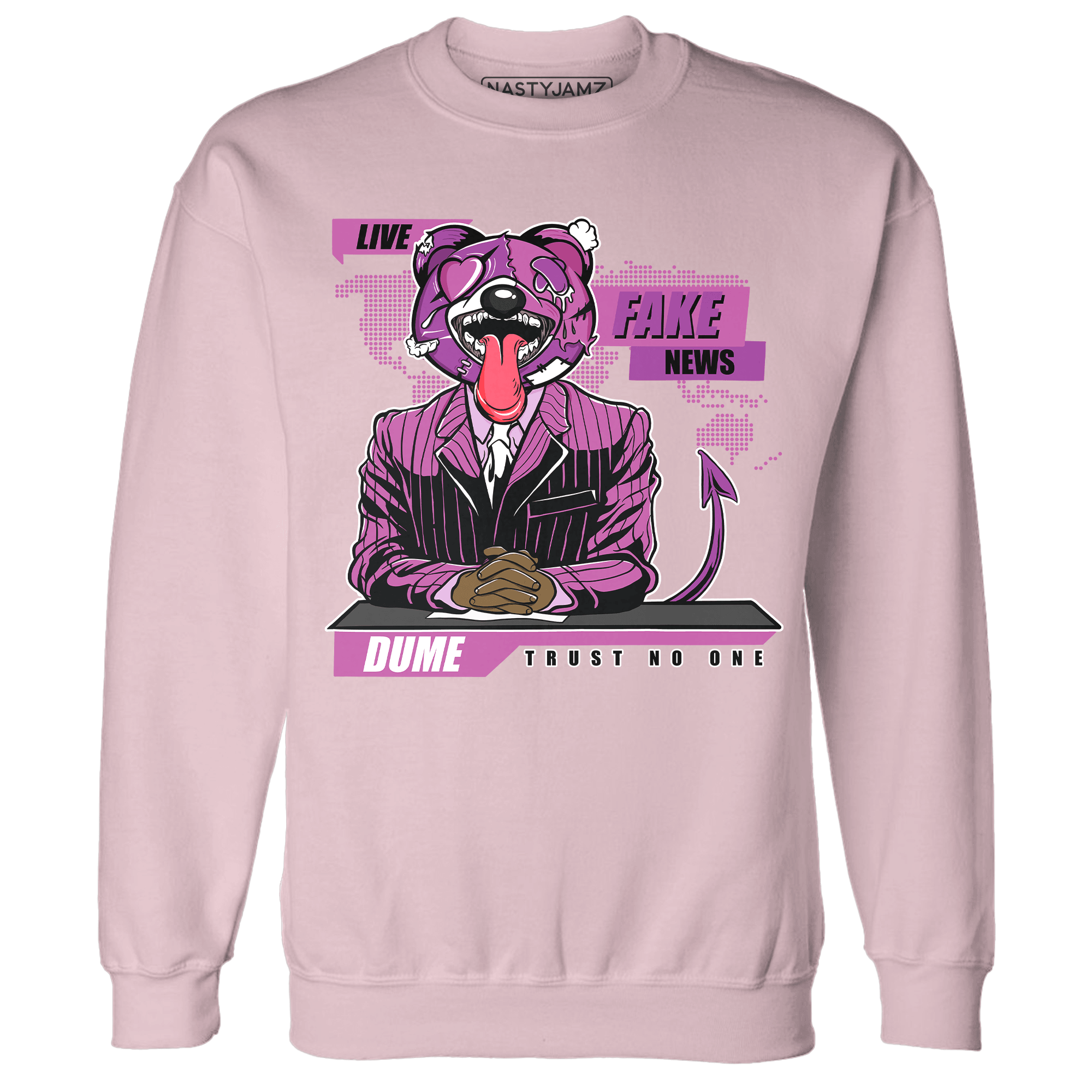 GS Hyper Violet 4s Sweatshirt Match News Presenter BER - NastyJamz