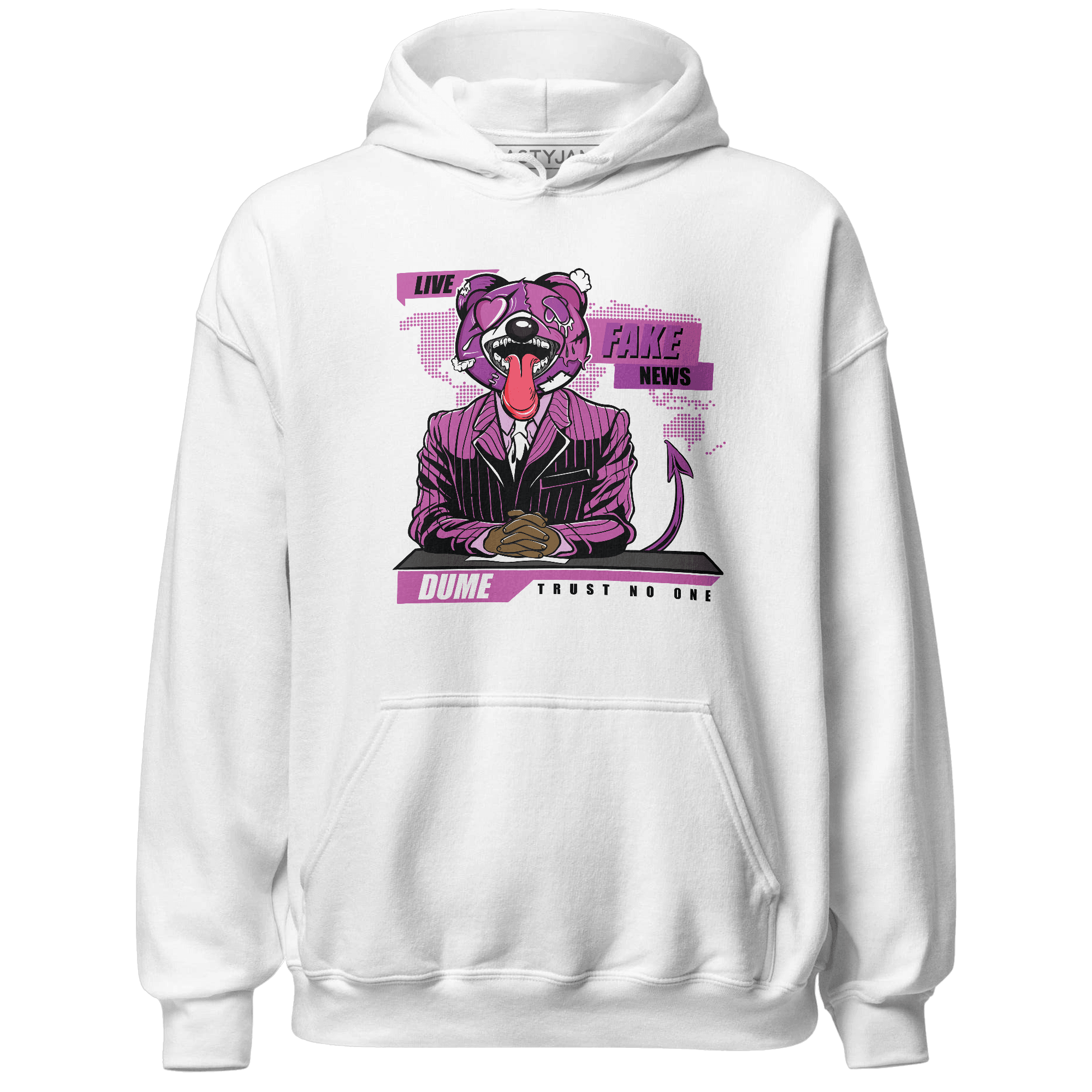GS Hyper Violet 4s Hoodie Match News Presenter BER - NastyJamz