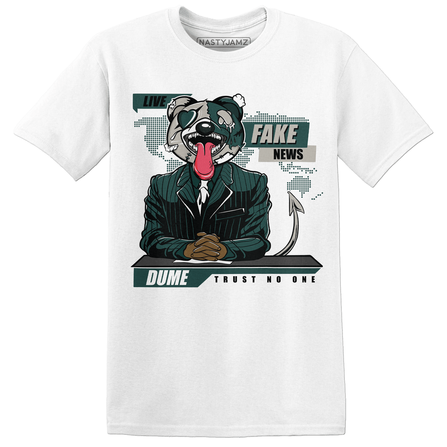 Oxidized Green 4s T Shirt Match News Presenter BER - NastyJamz
