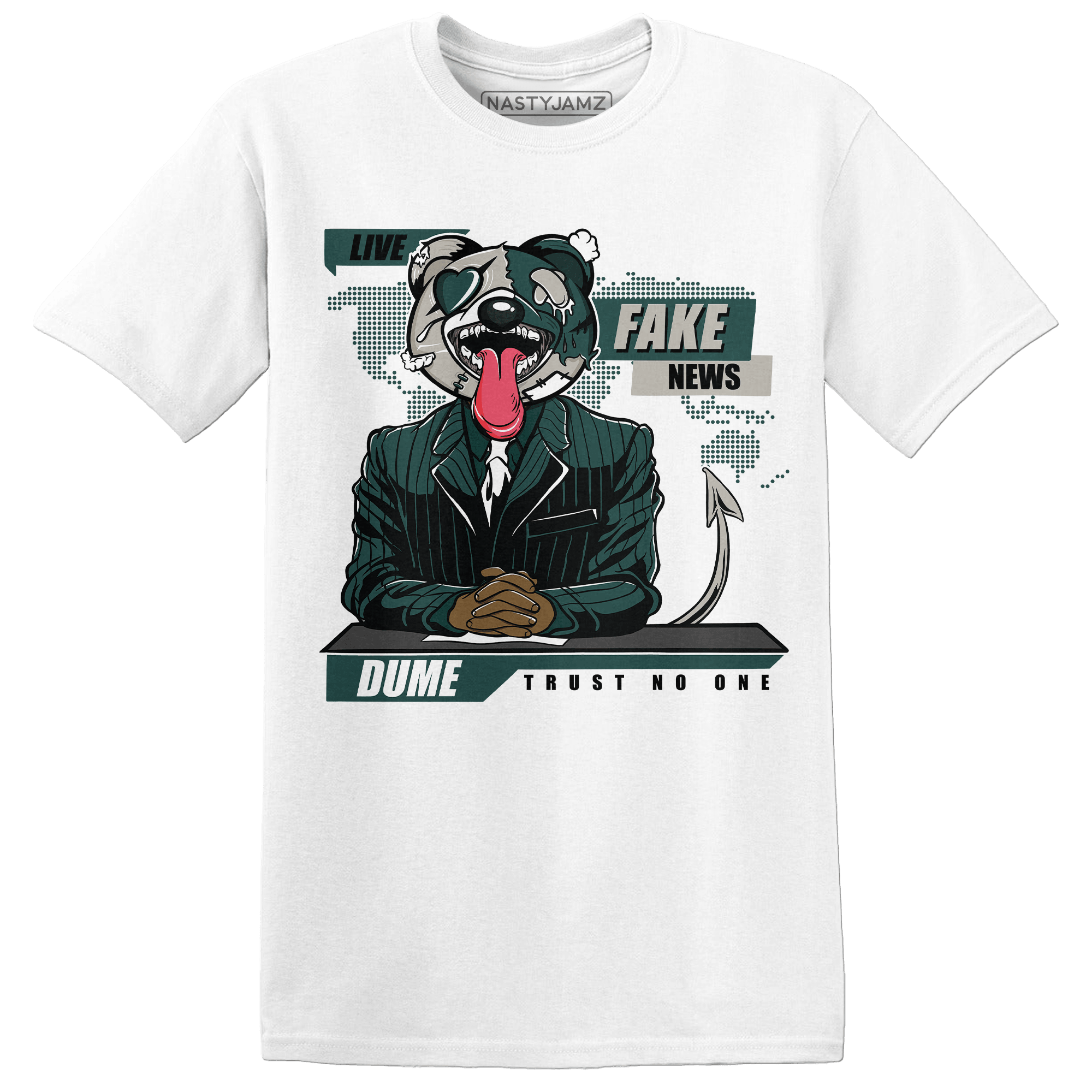 Oxidized Green 4s T Shirt Match News Presenter BER - NastyJamz