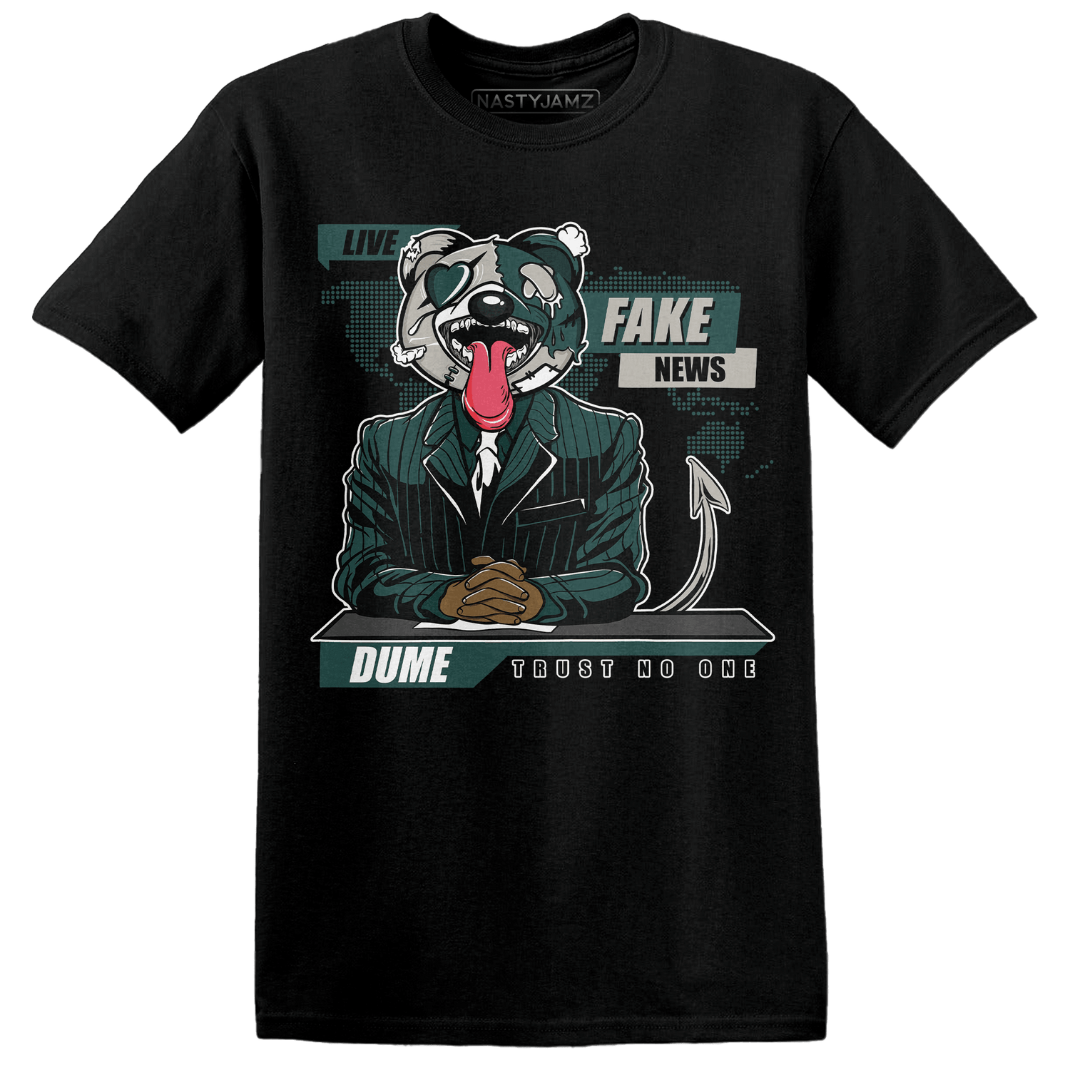 Oxidized Green 4s T Shirt Match News Presenter BER - NastyJamz