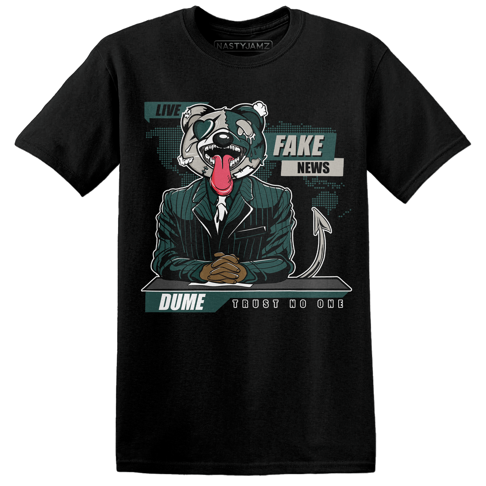 Oxidized Green 4s T Shirt Match News Presenter BER - NastyJamz