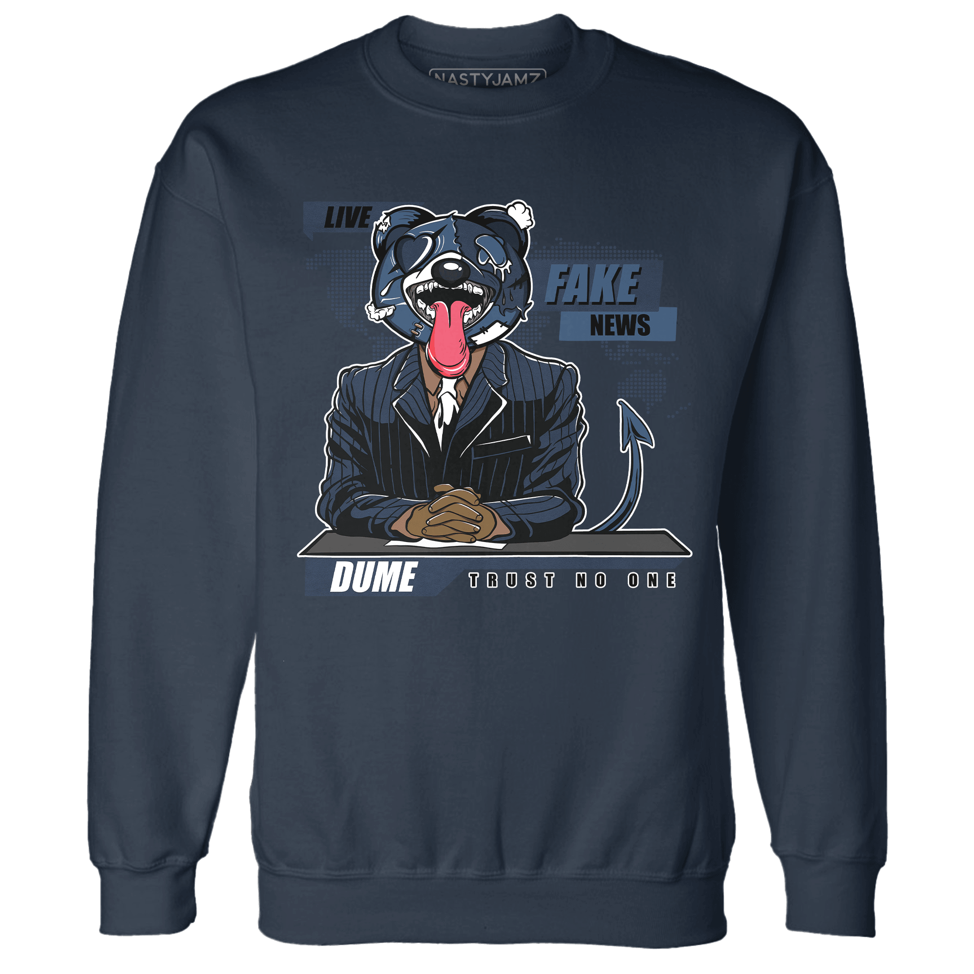 AM 1 86 Jackie Robinson Sweatshirt Match News Presenter BER - NastyJamz