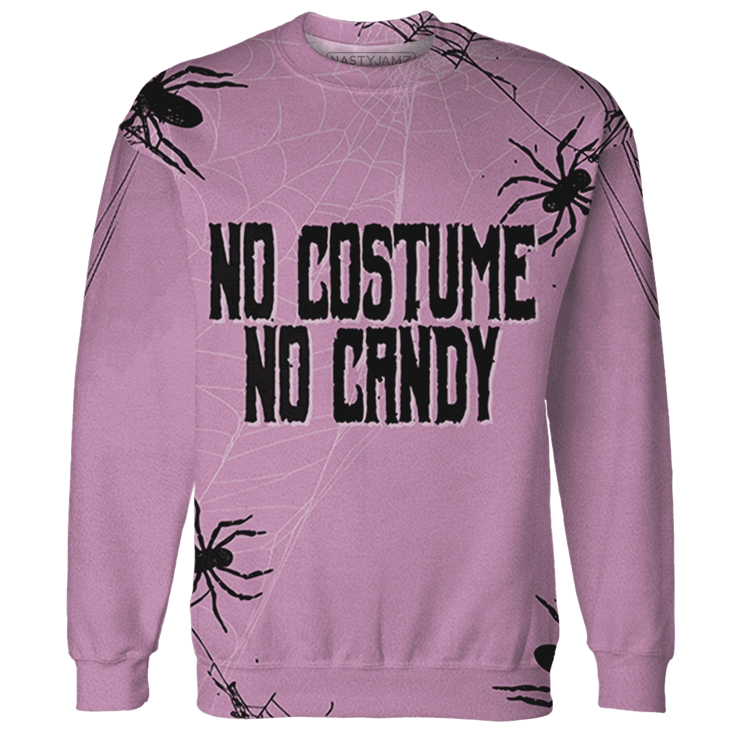 Orchid-Neutral-Grey-Black-White-4s-NastyJamz-Sweatshirt-Match-No-Costume-No-Candy-3D