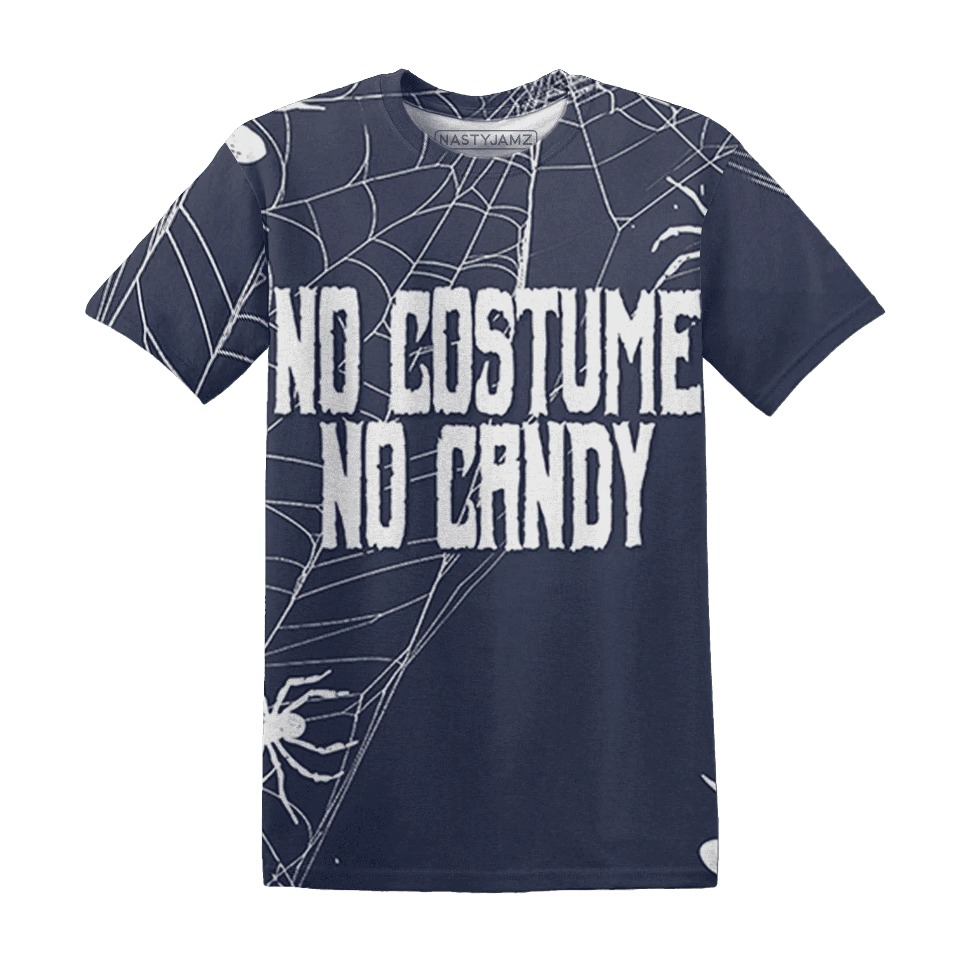 VaporMax-Plus-Midnight-Navy-White-Metallic-Silver-NastyJamz-T-Shirt-Match-No-Costume-No-Candy-3D