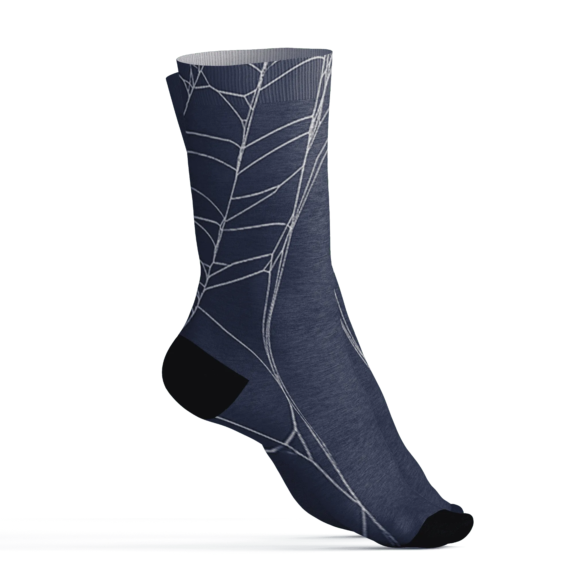 VaporMax-Plus-Midnight-Navy-White-Metallic-Silver-NastyJamz-Socks-Match-No-Costume-No-Candy-3D