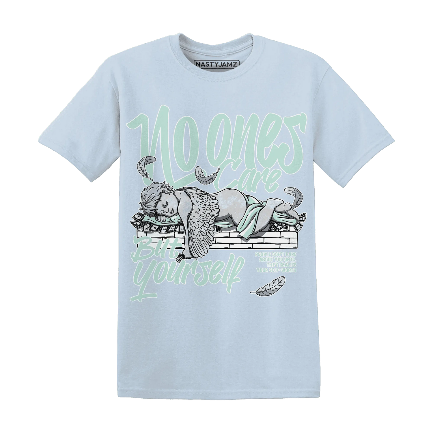 AF-1-Low-Jade-Ice-White-NastyJamz-T-Shirt-Match-No-Ones-Care