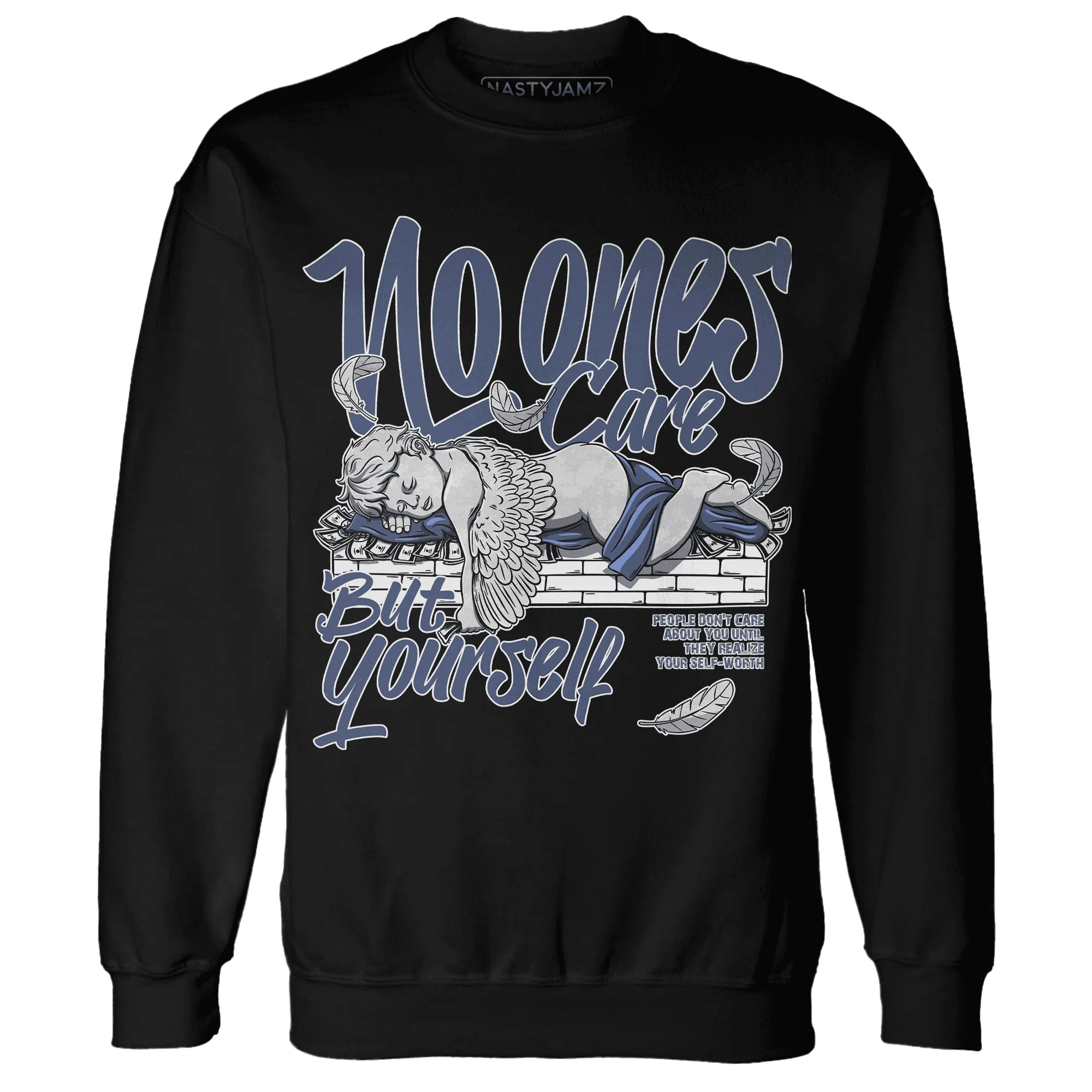 Low-Diffused-Blue-11s-Sweatshirt-Match-No-Ones-Care