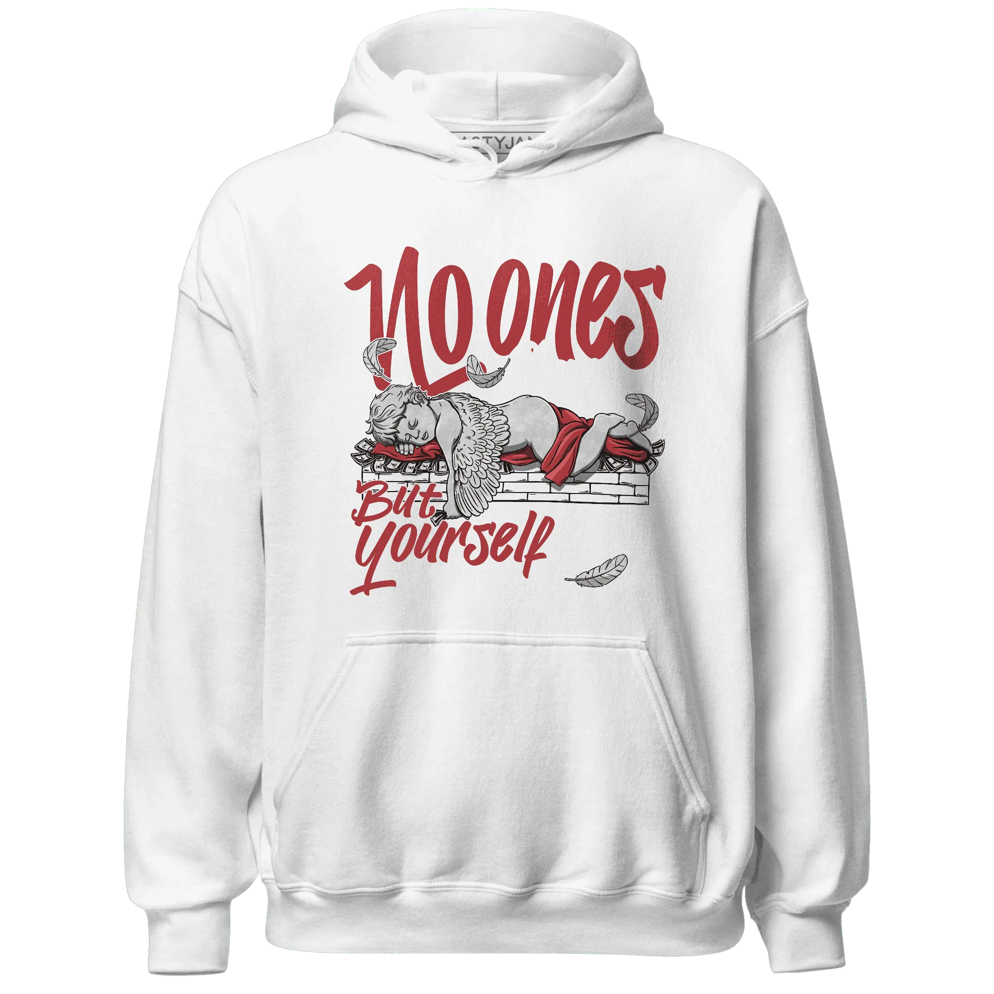 Black-Toe-Reimagined-Red-White-1s-Hoodie-Match-No-Ones-Care