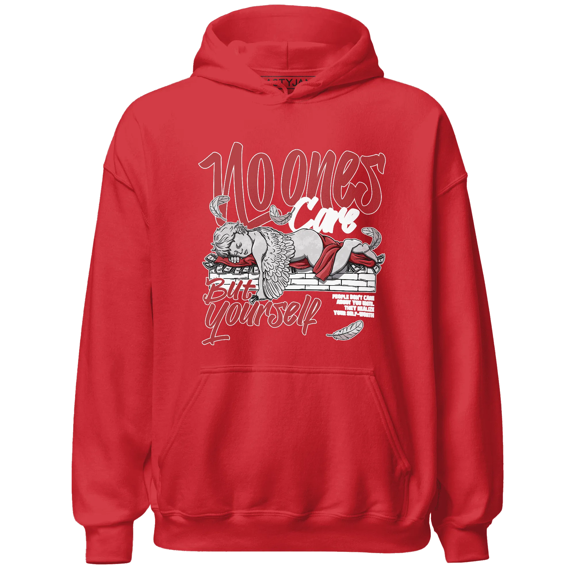 Black-Toe-Reimagined-Red-White-1s-Hoodie-Match-No-Ones-Care