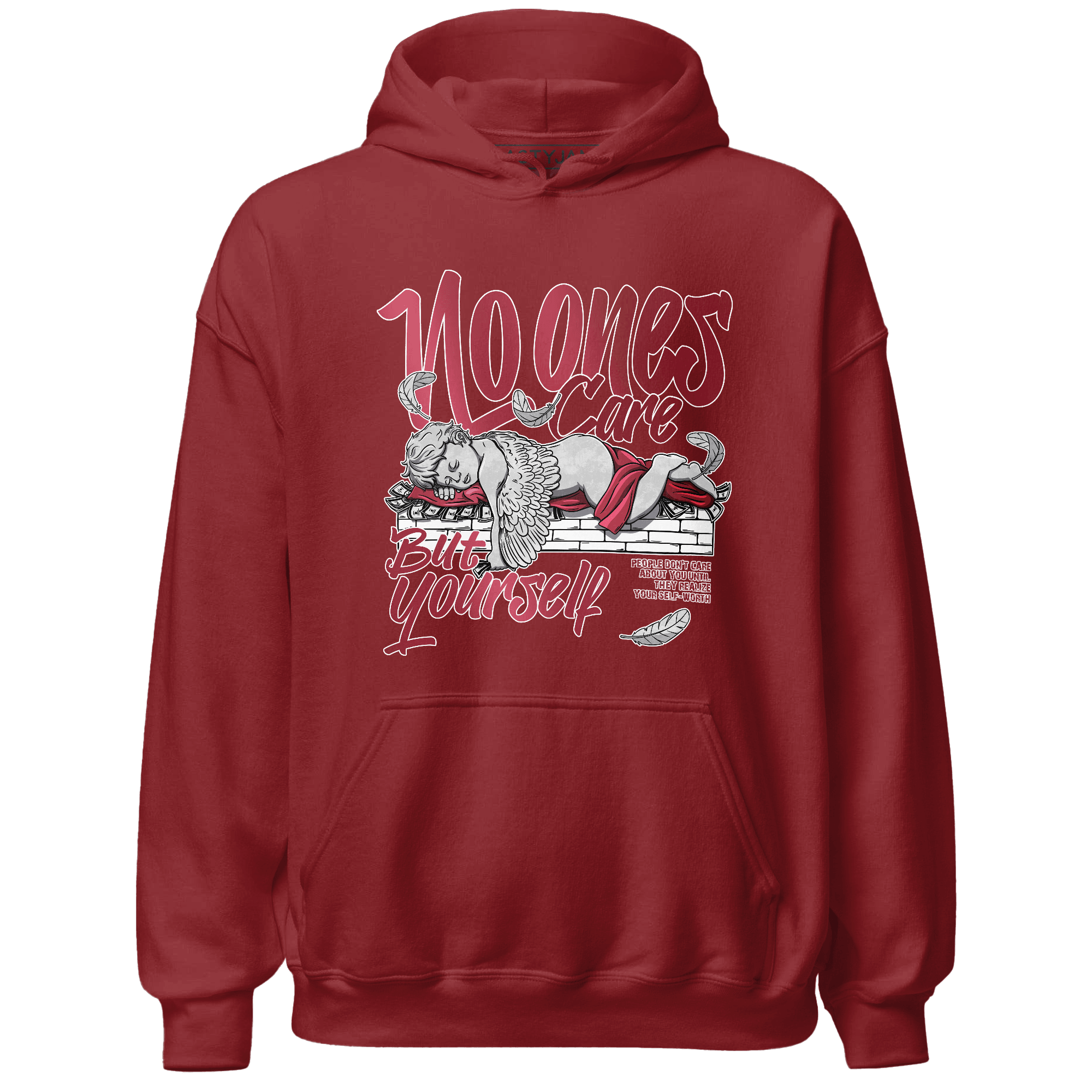High 85 Metallic Burgundy 1s Hoodie Match No Ones Care - NastyJamz