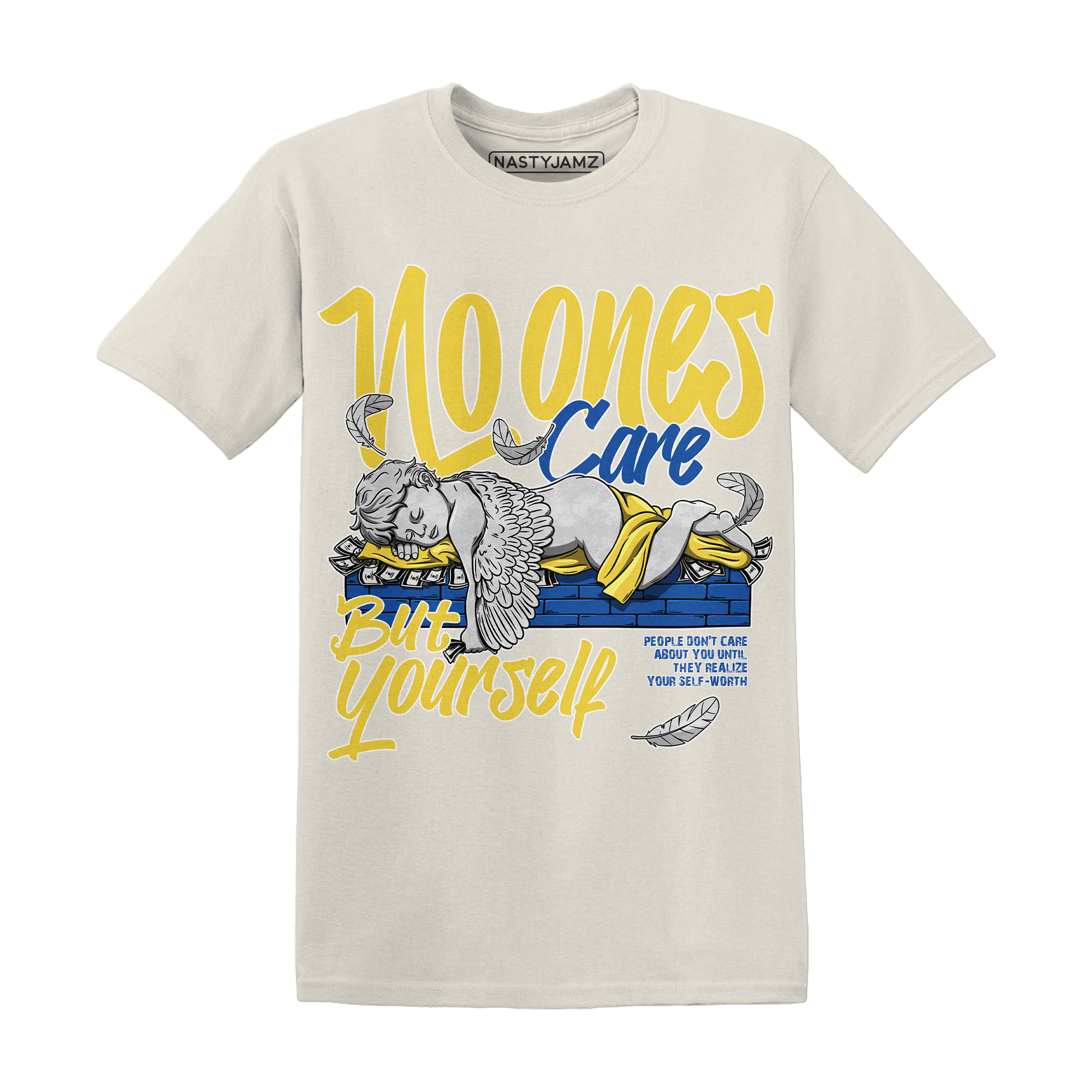 Low OG Canary TVSC 1s T Shirt Match No Ones Care - NastyJamz