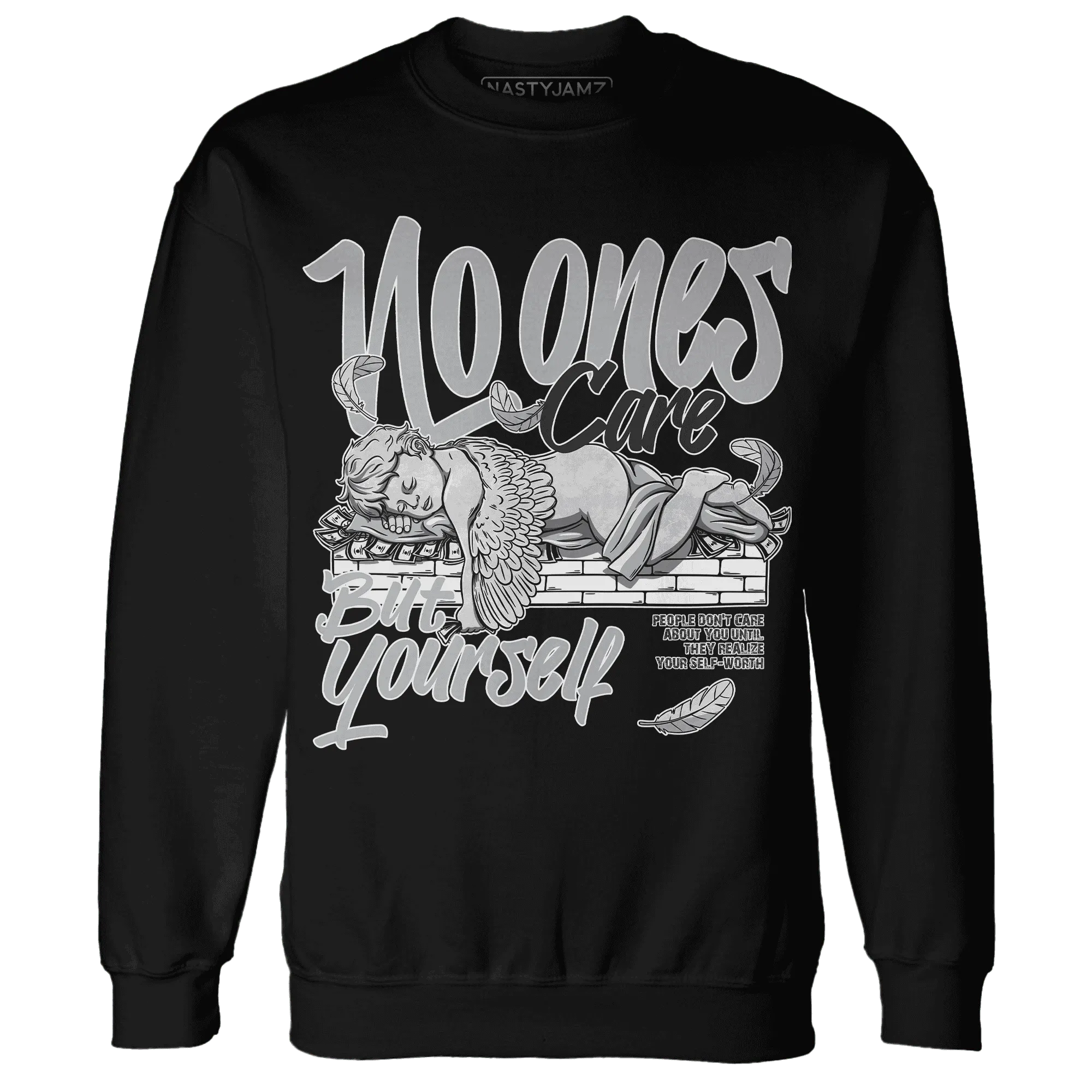 Wolf-Grey-1s-Sweatshirt-Match-No-Ones-Care