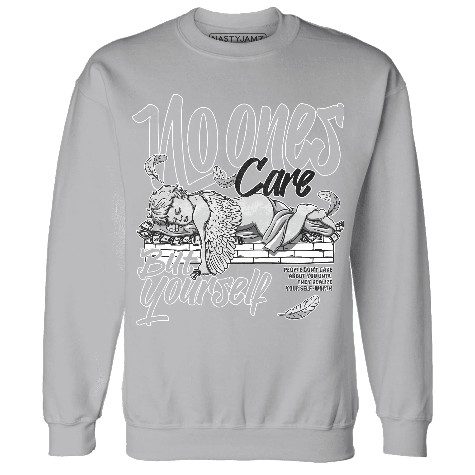 Wolf-Grey-1s-Sweatshirt-Match-No-Ones-Care