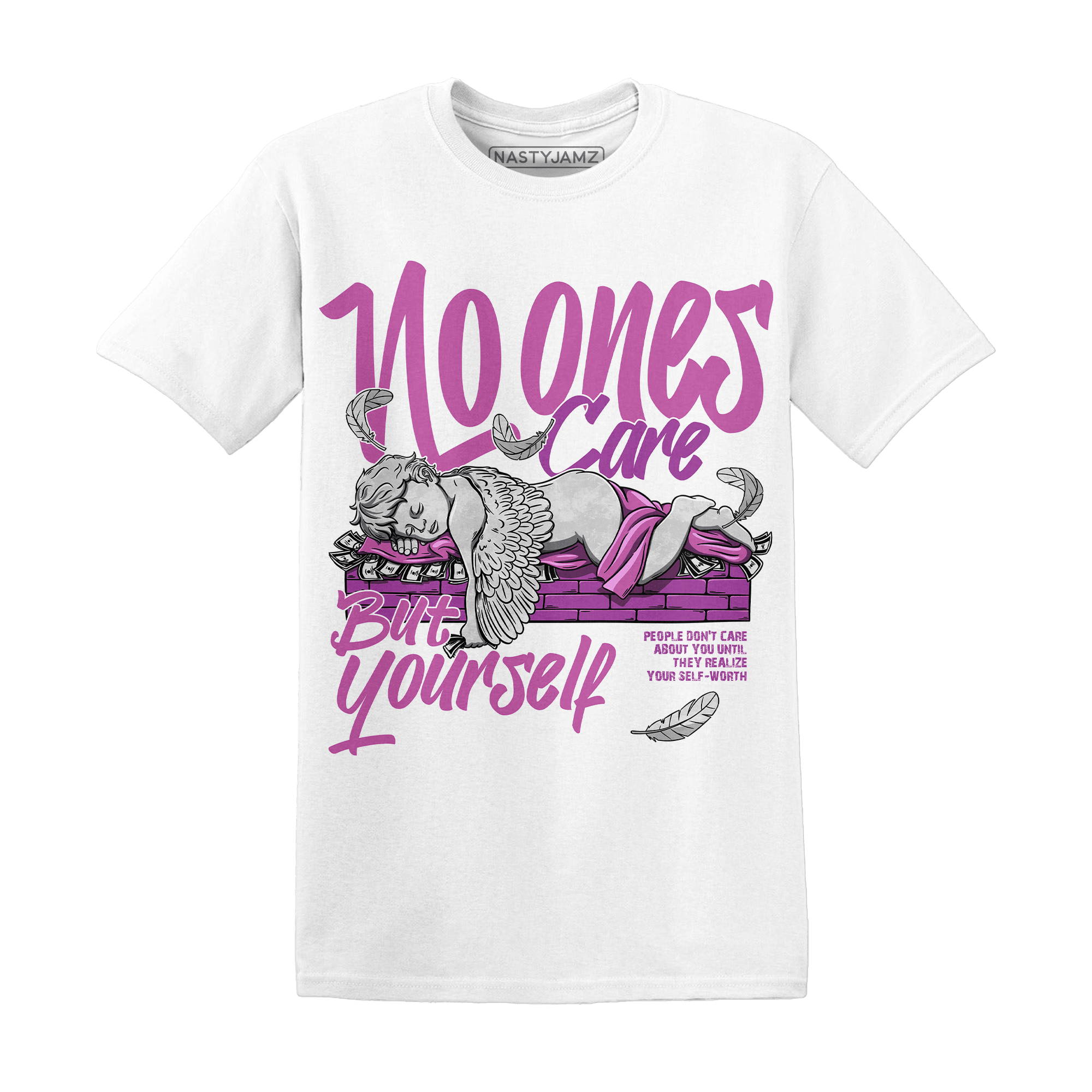 GS Hyper Violet 4s T Shirt No Ones Care - NastyJamz