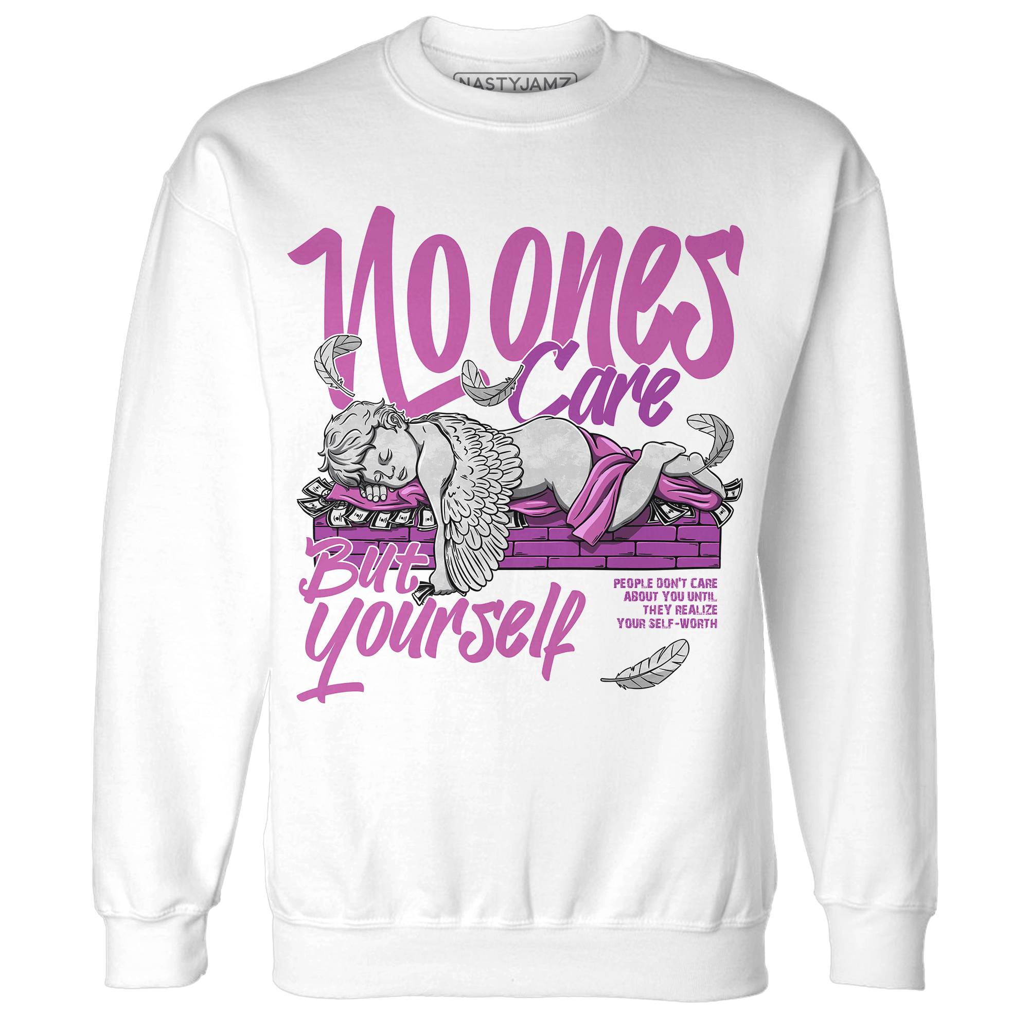 GS Hyper Violet 4s Sweatshirt Match No Ones Care - NastyJamz