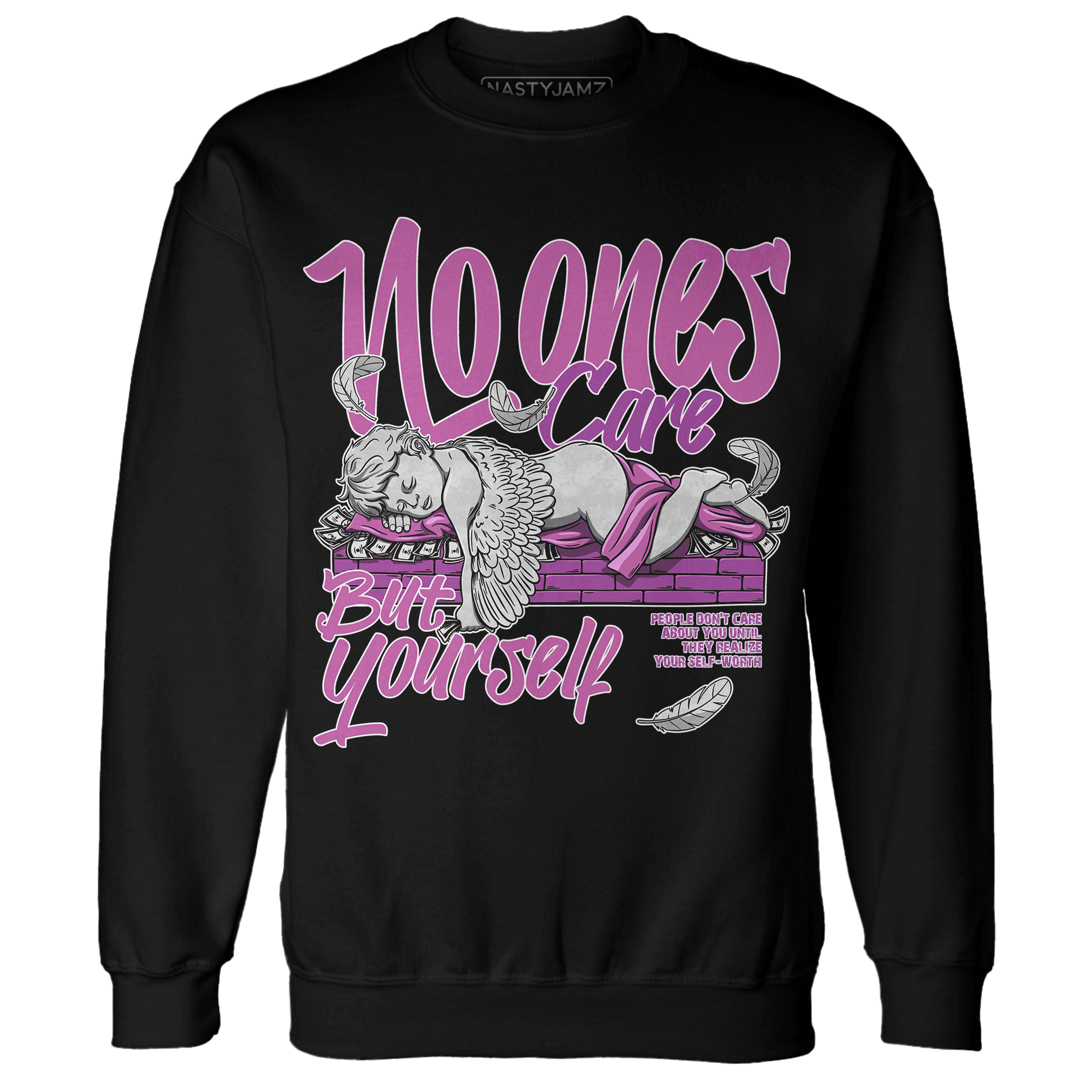 GS Hyper Violet 4s Sweatshirt Match No Ones Care - NastyJamz