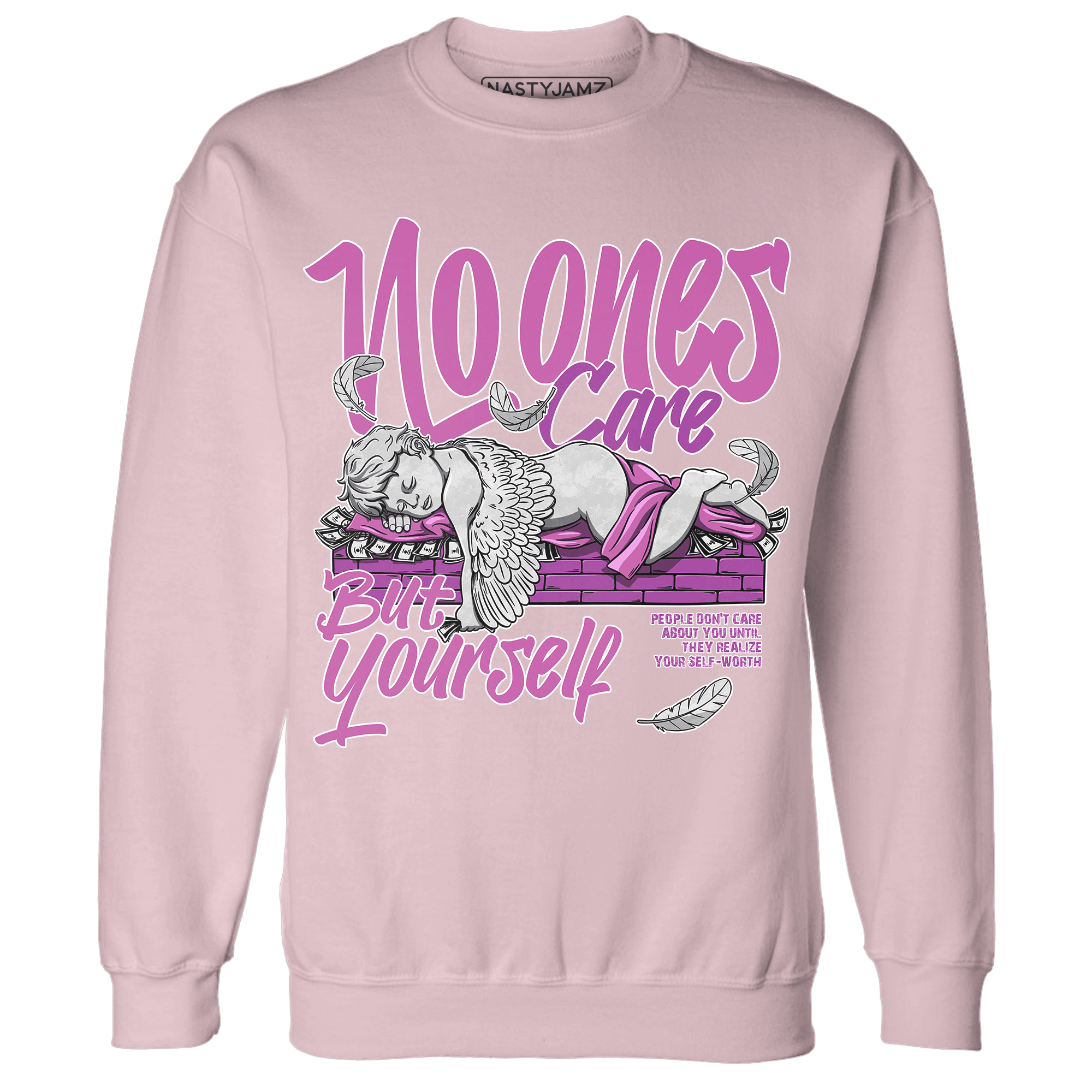 GS Hyper Violet 4s Sweatshirt Match No Ones Care - NastyJamz