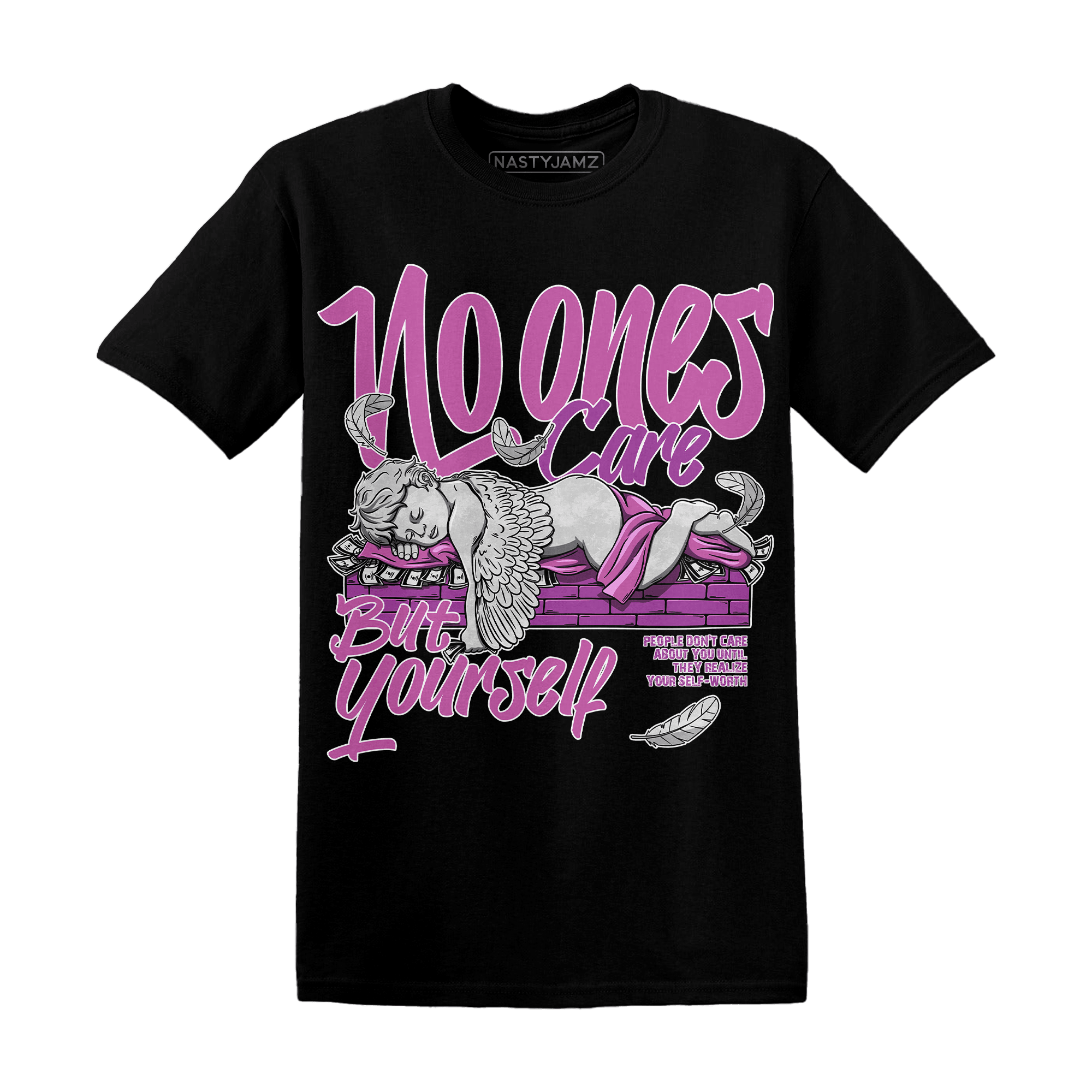GS Hyper Violet 4s T Shirt No Ones Care - NastyJamz