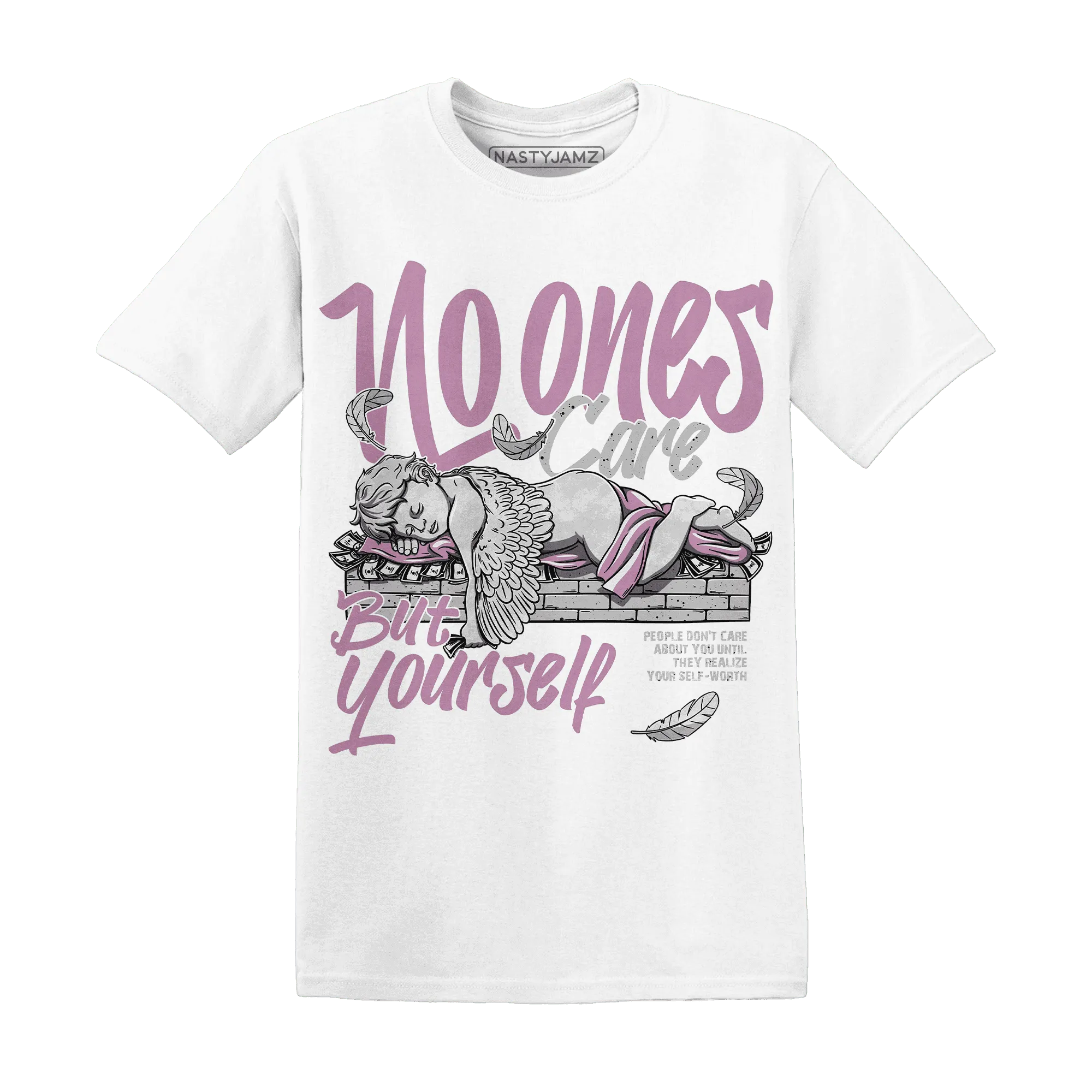 Orchid-Neutral-Grey-Black-White-4s-T-Shirt-Match-No-Ones-Care