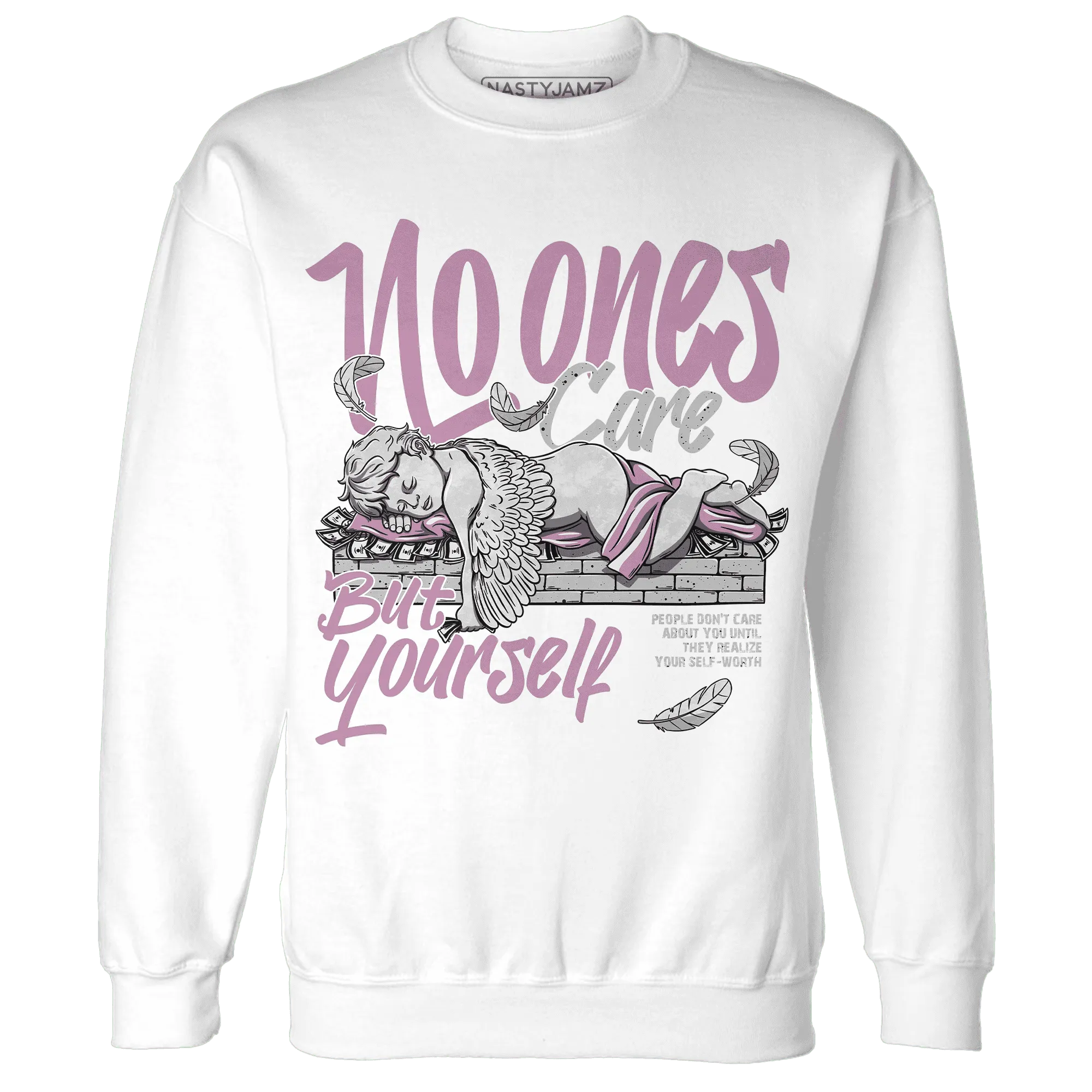 Orchid-Neutral-Grey-Black-White-4s-Sweatshirt-Match-No-Ones-Care