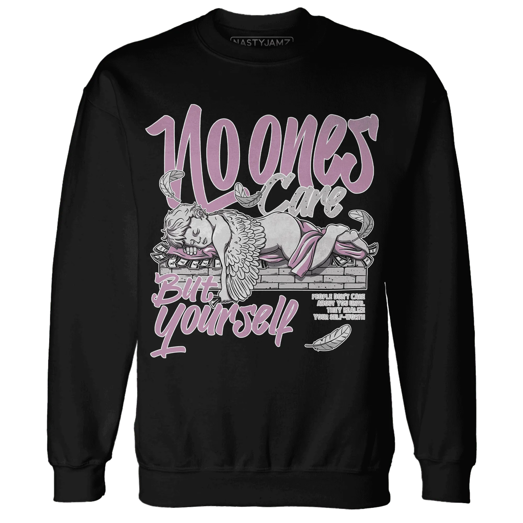 Orchid-Neutral-Grey-Black-White-4s-Sweatshirt-Match-No-Ones-Care