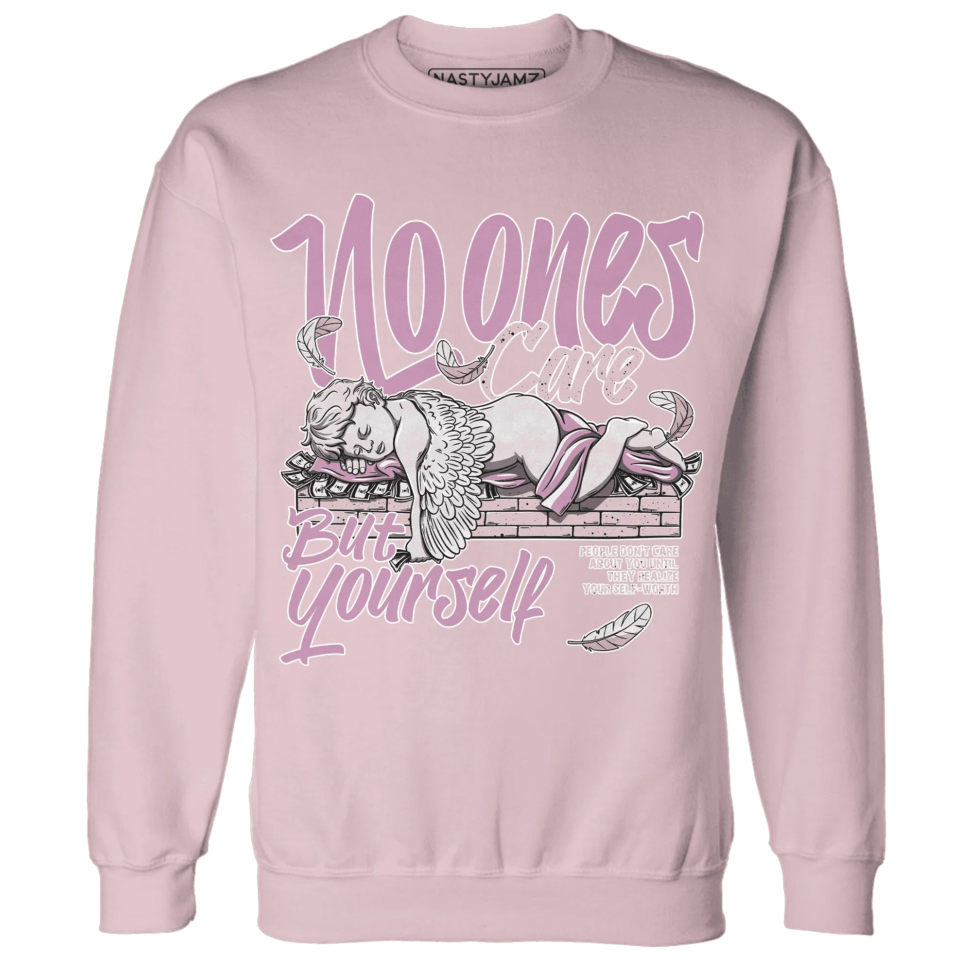 Orchid-Neutral-Grey-Black-White-4s-Sweatshirt-Match-No-Ones-Care