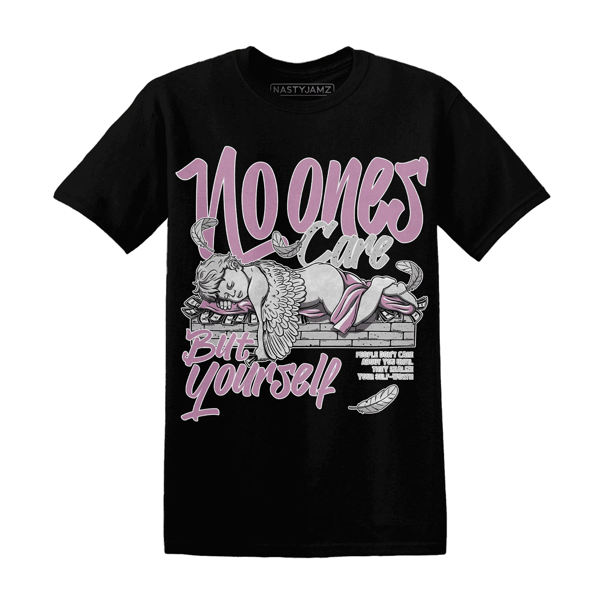 Orchid-Neutral-Grey-Black-White-4s-T-Shirt-Match-No-Ones-Care