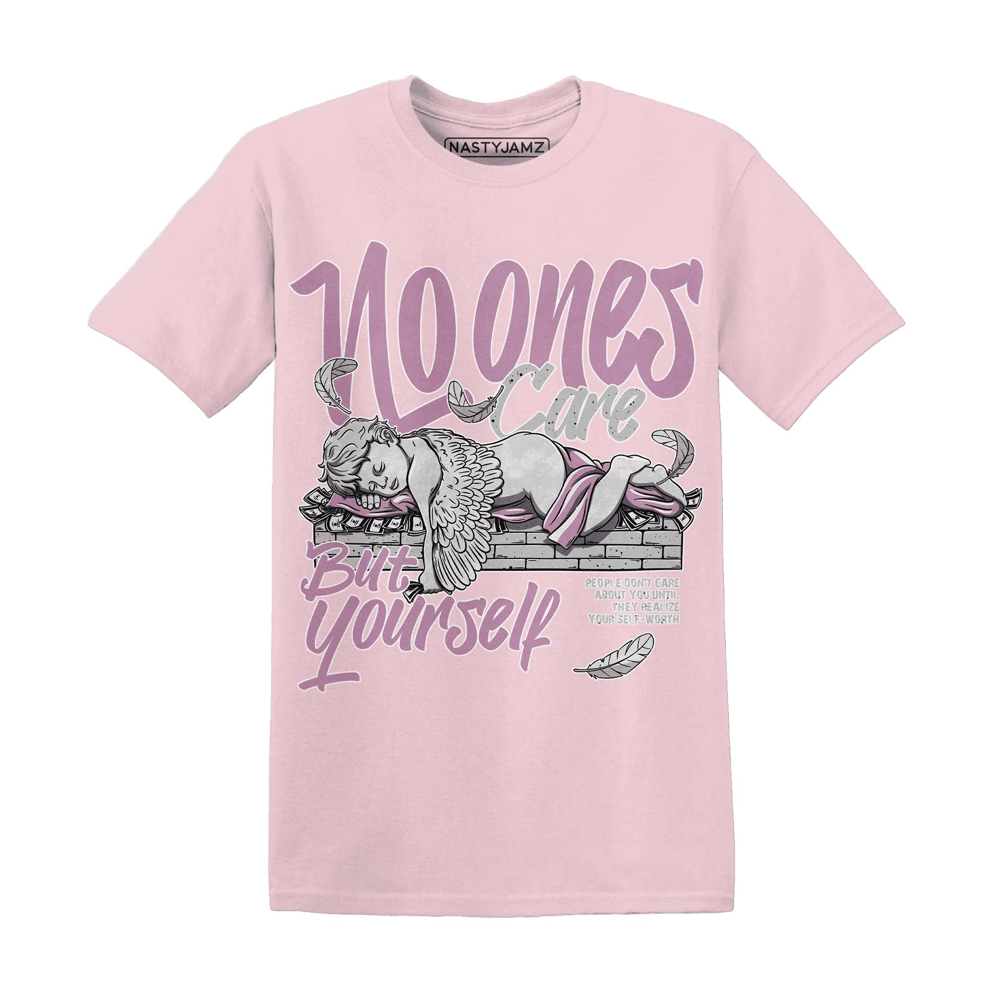 Orchid-Neutral-Grey-Black-White-4s-T-Shirt-Match-No-Ones-Care