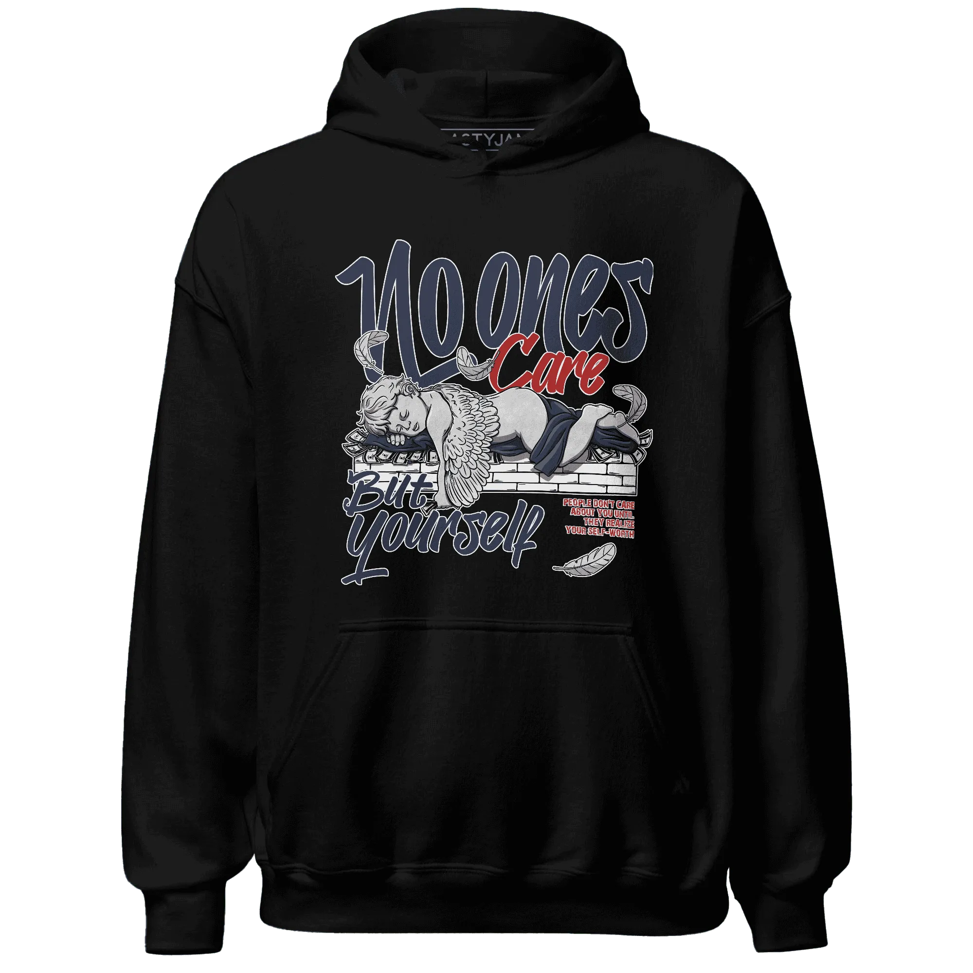 White-Navy-6s-Hoodie-Match-No-Ones-Care