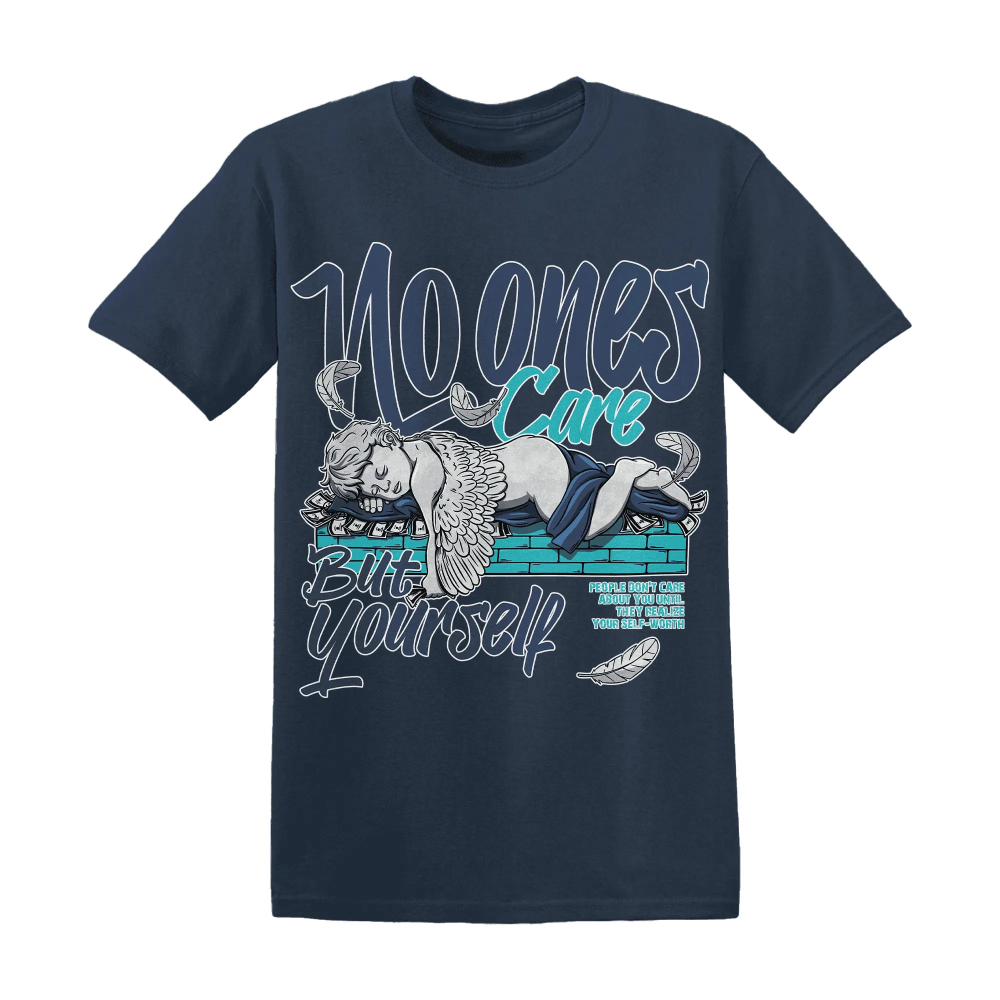 AM-Plus-Drift-Midnight-Navy-Total-Orange-Dusty-Cactus-NastyJamz-T-Shirt-Match-No-Ones-Care