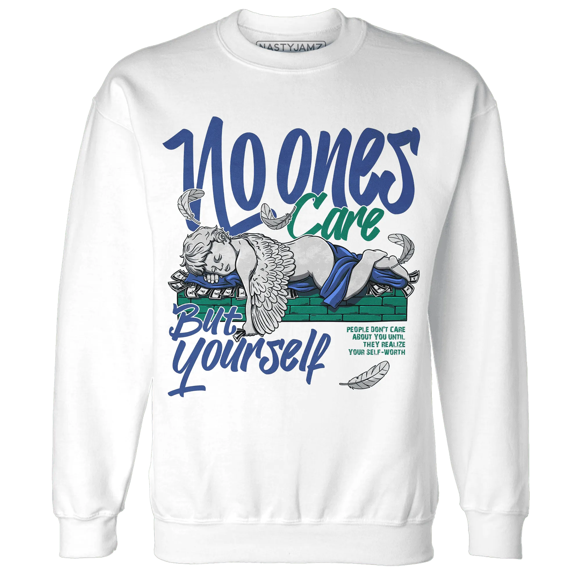Dunk-Hyper-Royal-Malachite-Sweatshirt-Match-No-Ones-Care