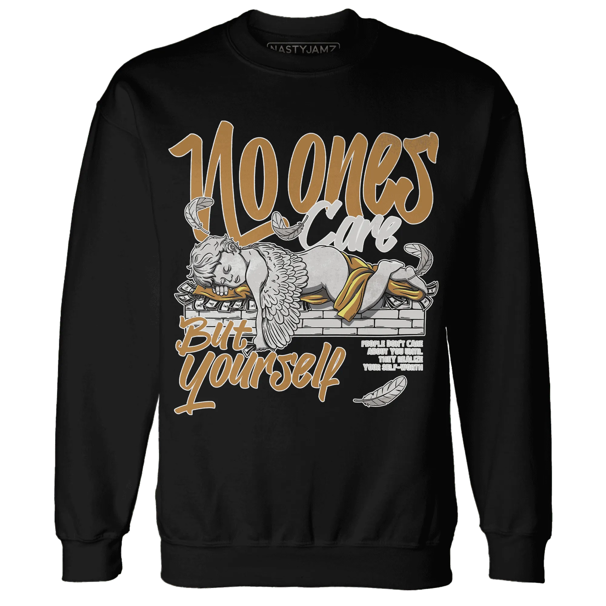 Dunk-Low-Retro-Wheat-Orange-Sweatshirt-Match-No-Ones-Care